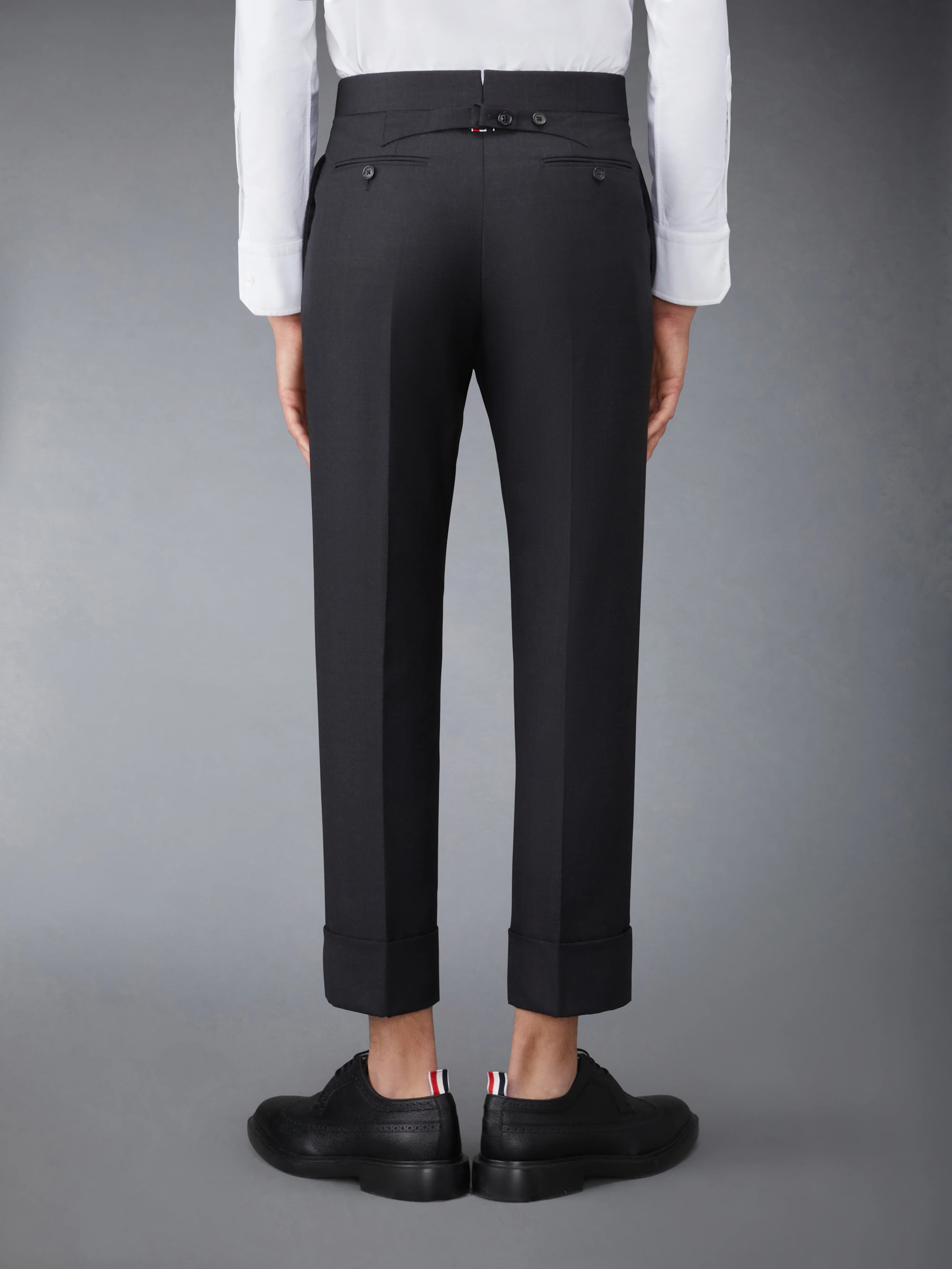 CLASSIC TWILL BACKSTRAP TROUSERS - Image 2