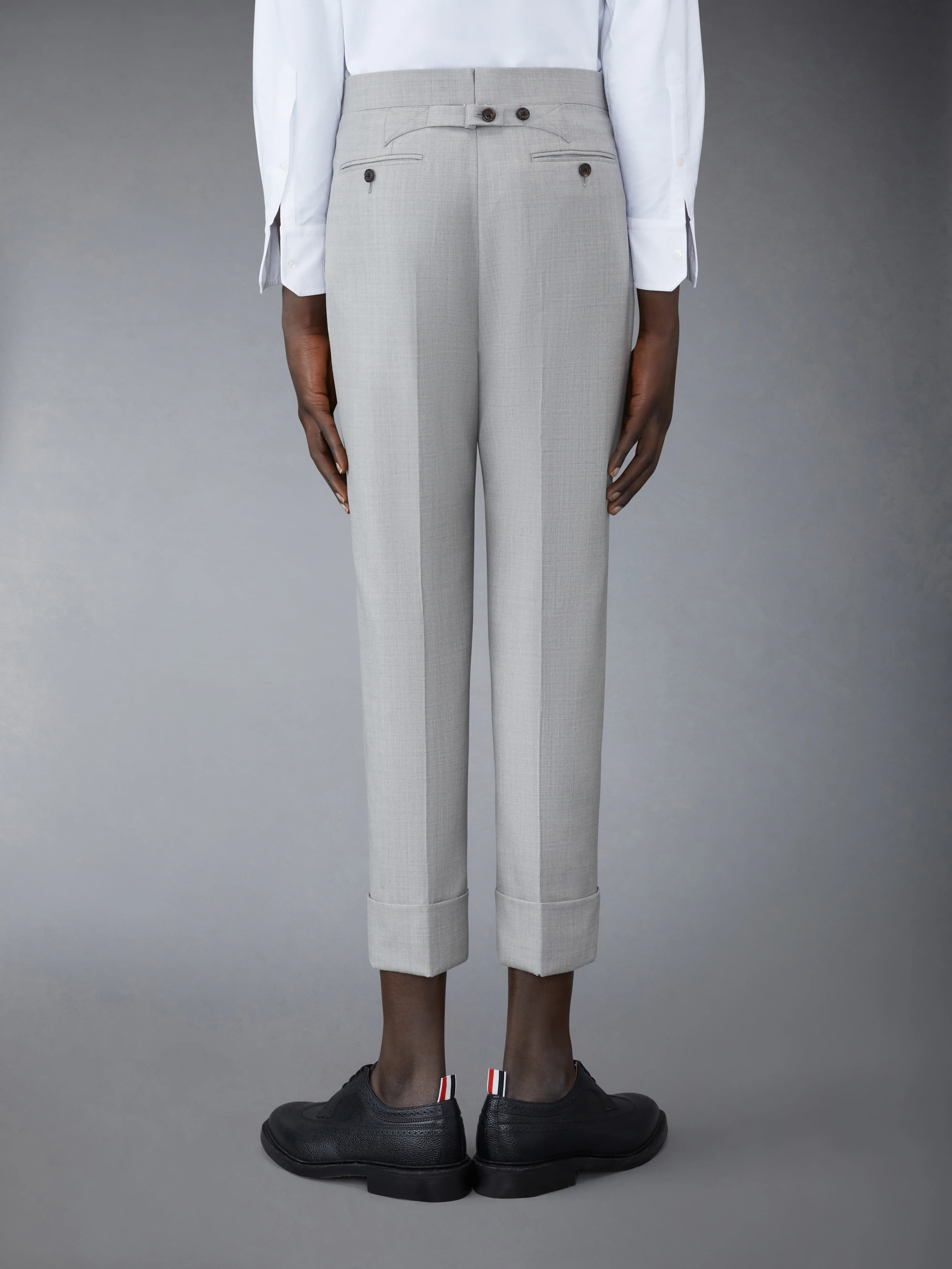 CLASSIC TWILL BACKSTRAP TROUSERS - Image 2