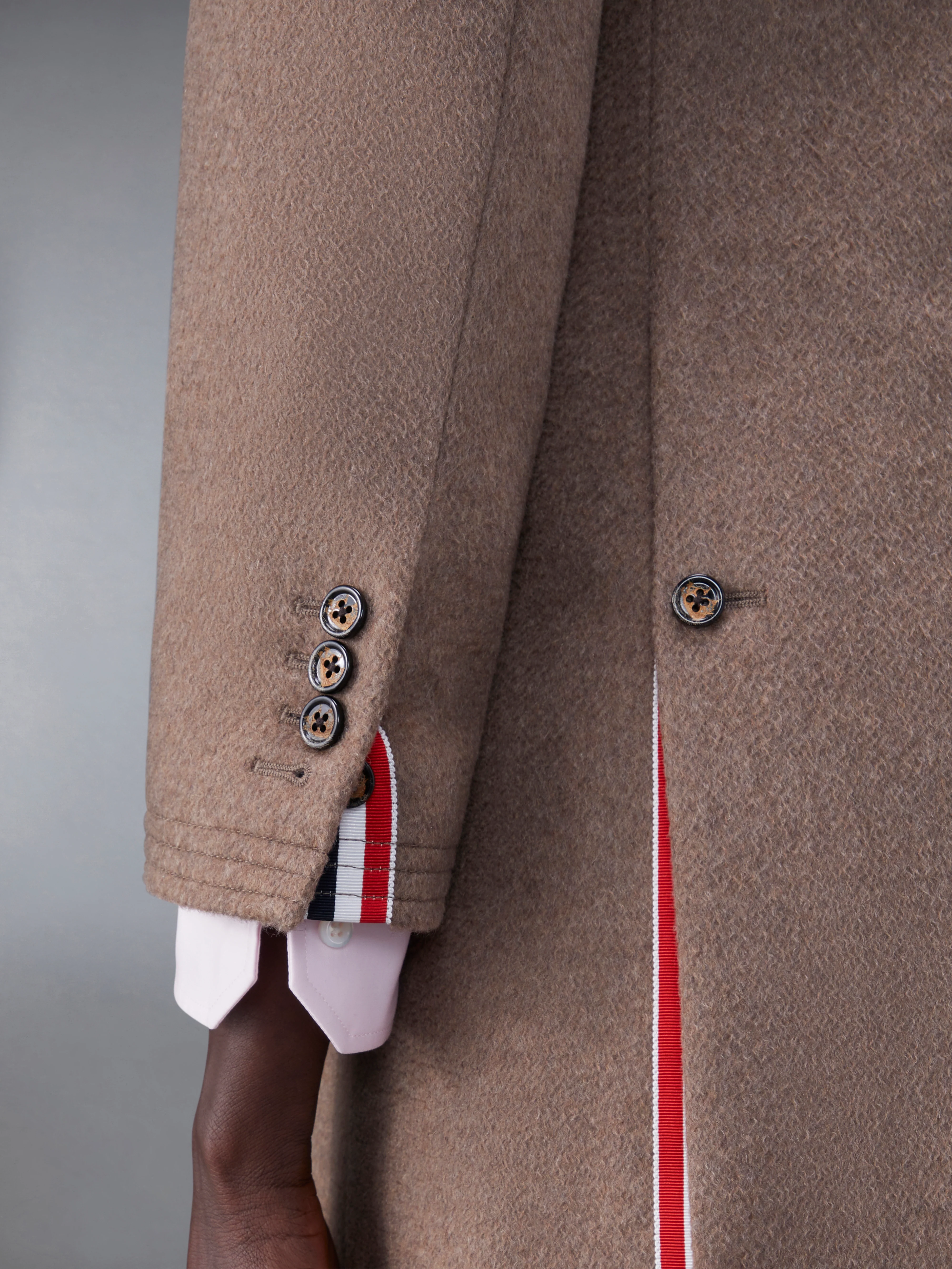 Coat Weight Cashmere Melange High Armhole Chesterfield Overcoat - Image 6