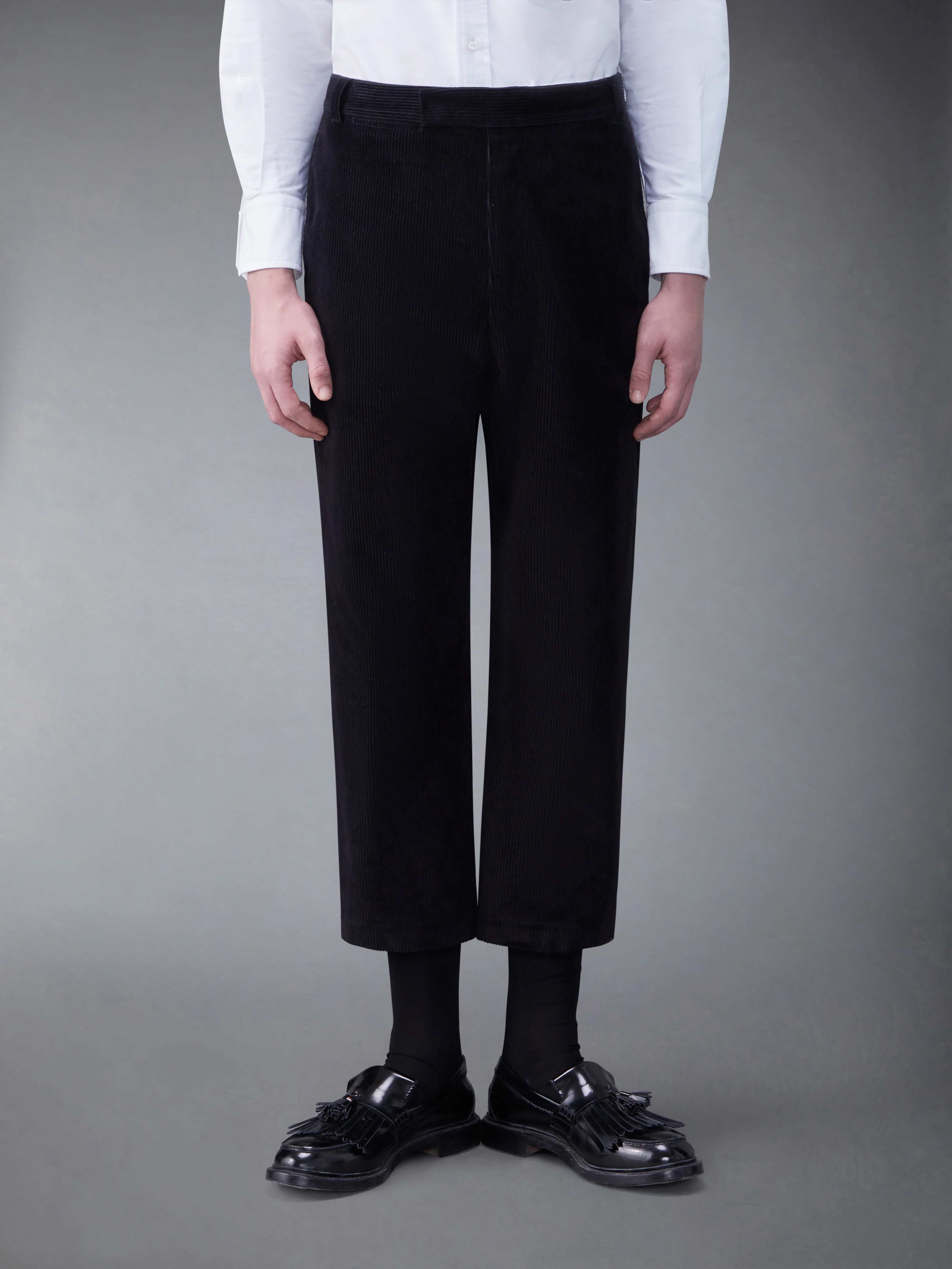 Corduroy Single Welt Pocket Straight Trouser