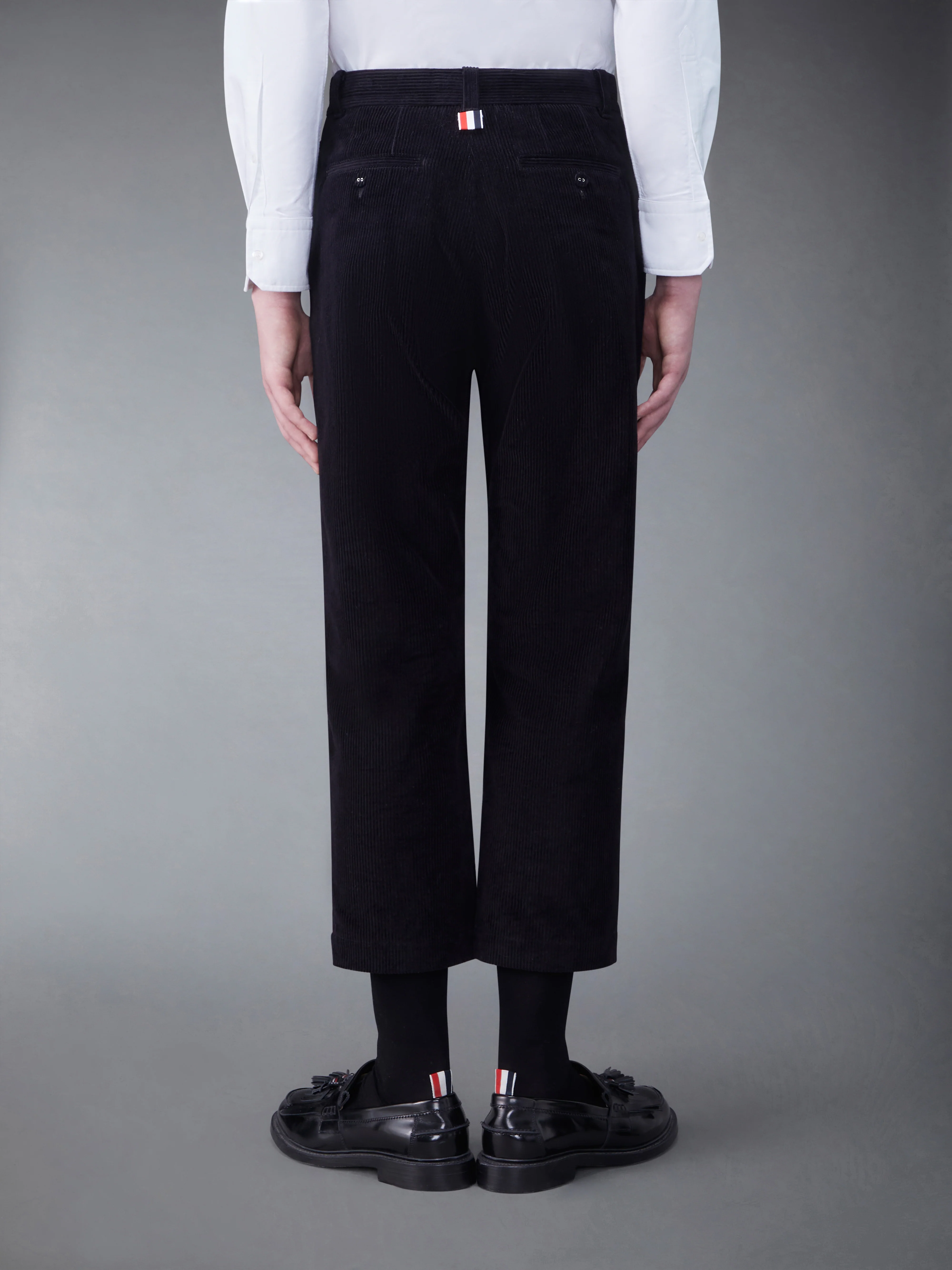 Corduroy Single Welt Pocket Straight Trouser - Image 2