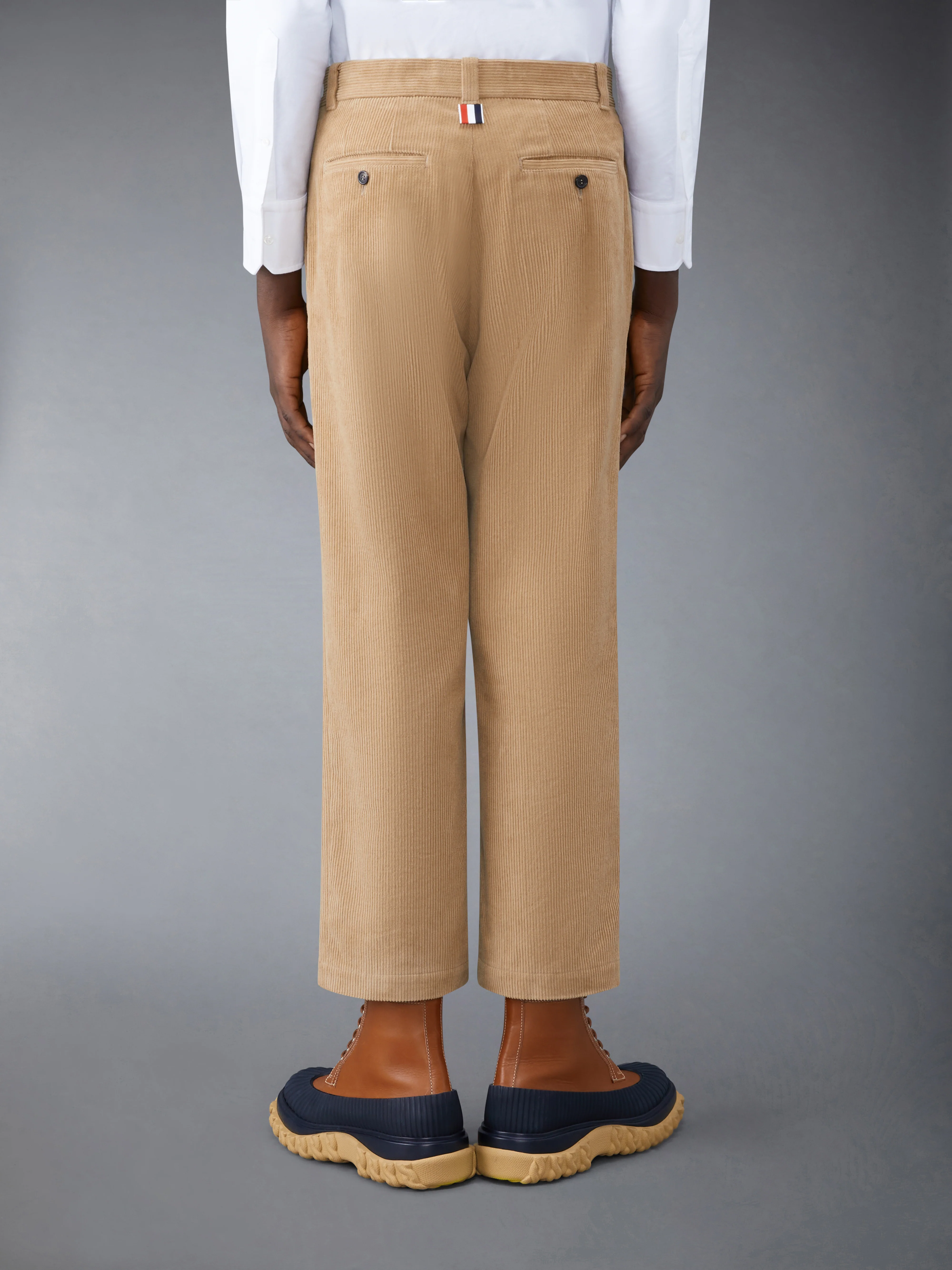 Corduroy Single Welt Pocket Straight Trouser - Image 2