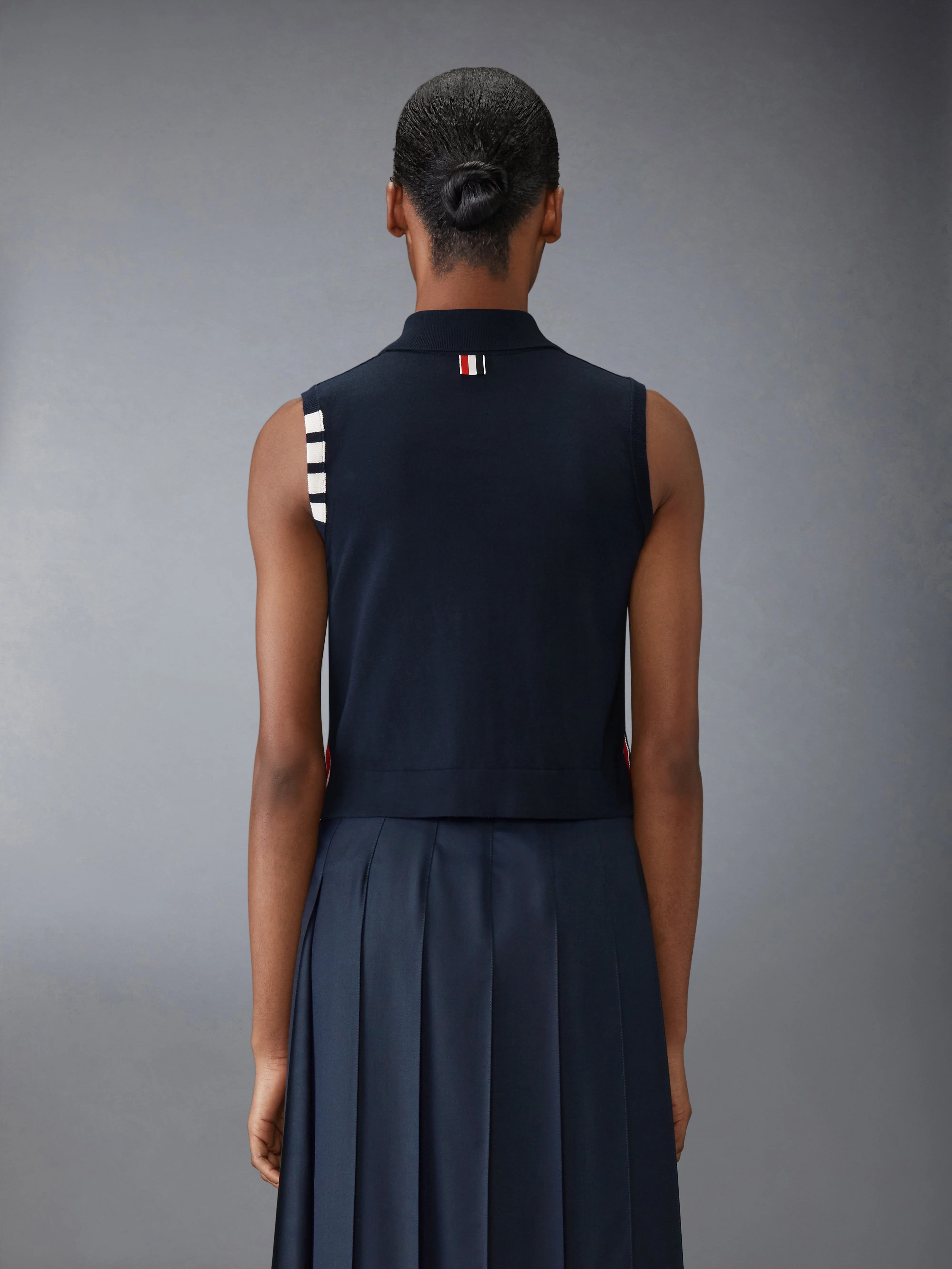 COTTON 4-BAR CROPPED SHIRT - Image 2
