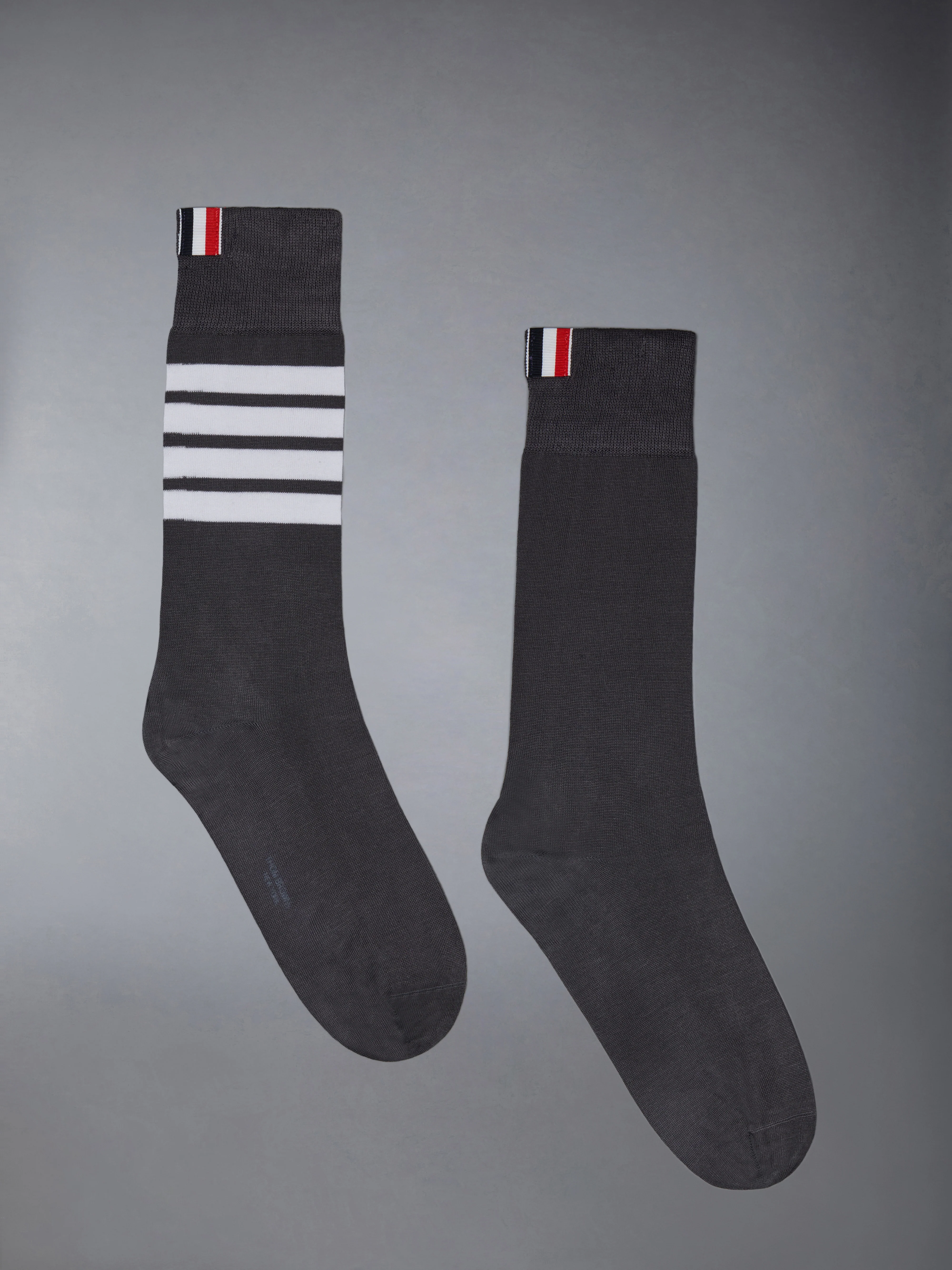 COTTON 4-BAR MID CALF SOCK