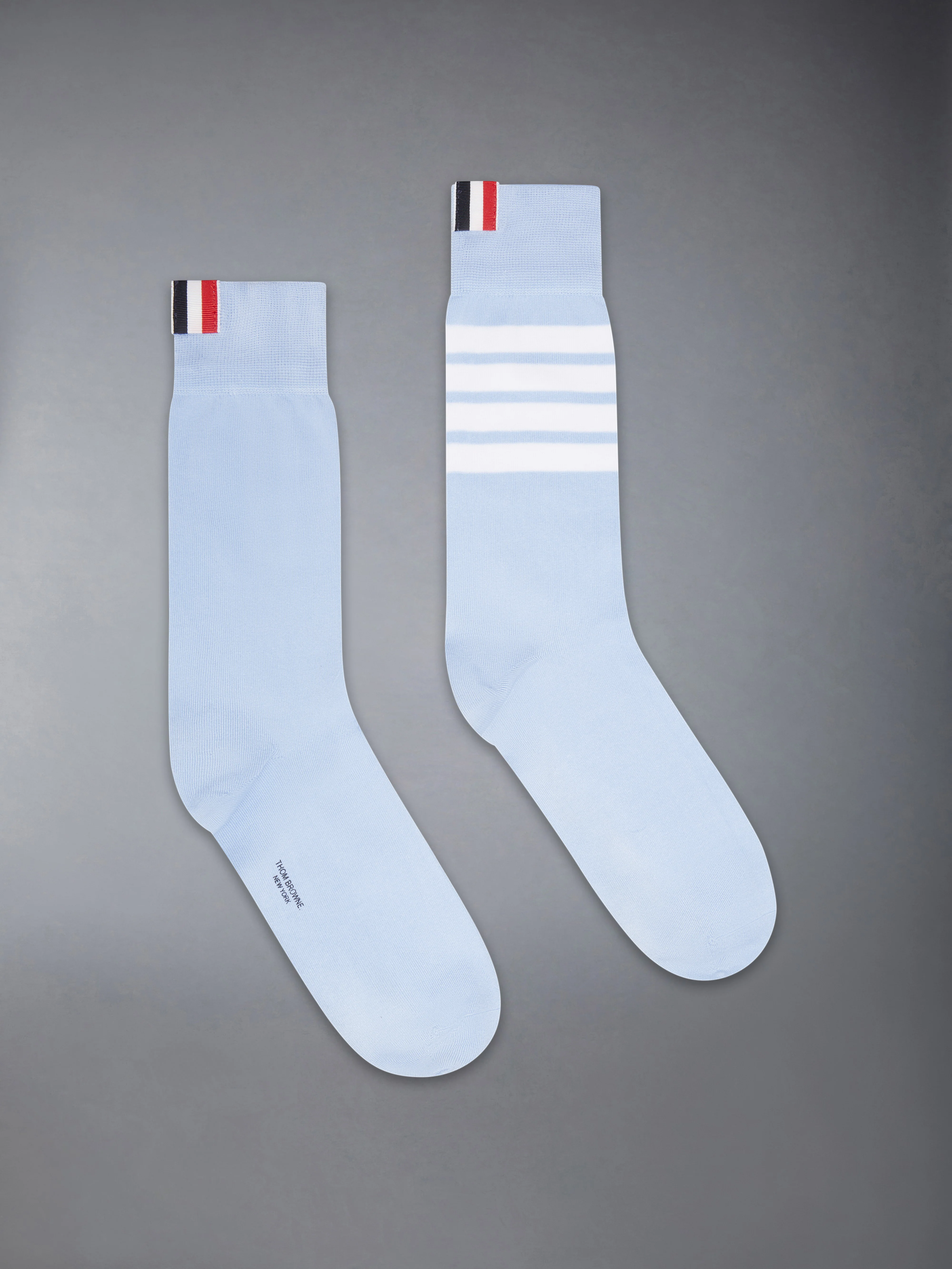 COTTON 4-BAR MID CALF SOCK
