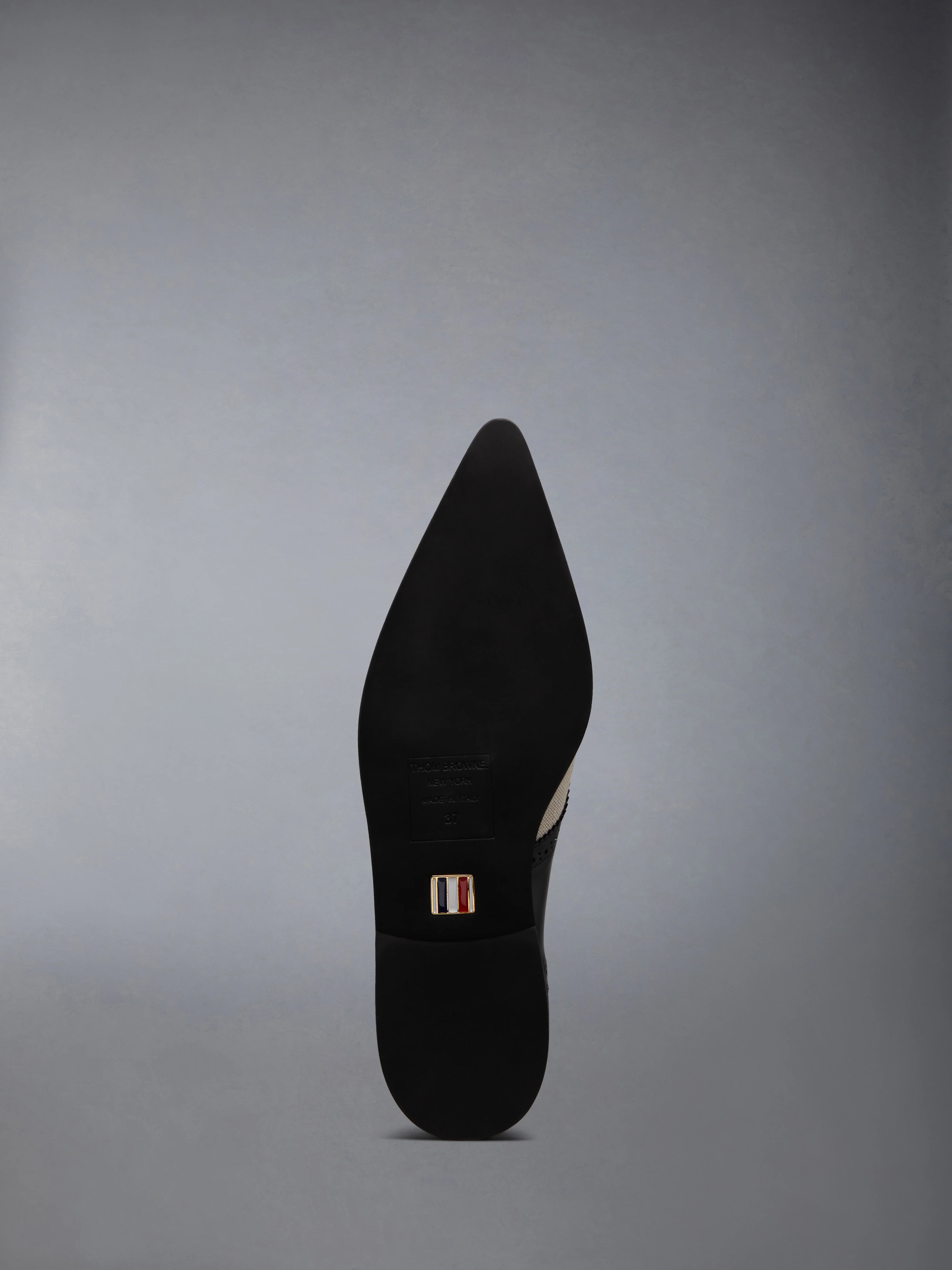 COTTON CANVAS MICRO SOLE POINTED SADDLE SHOE - Image 6