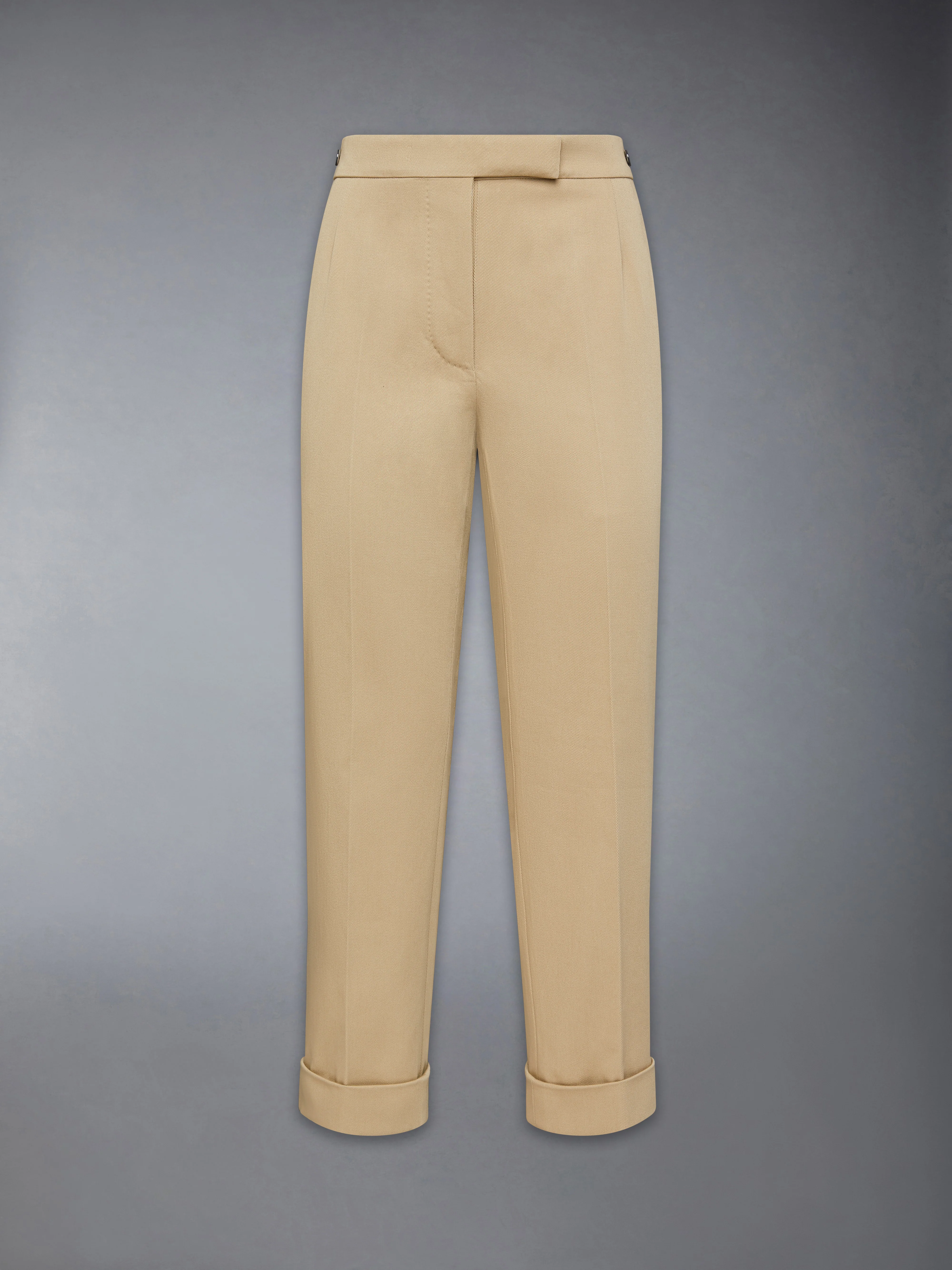 COTTON GABARDINE LOW RISE SLIM TROUSERS - Image 5