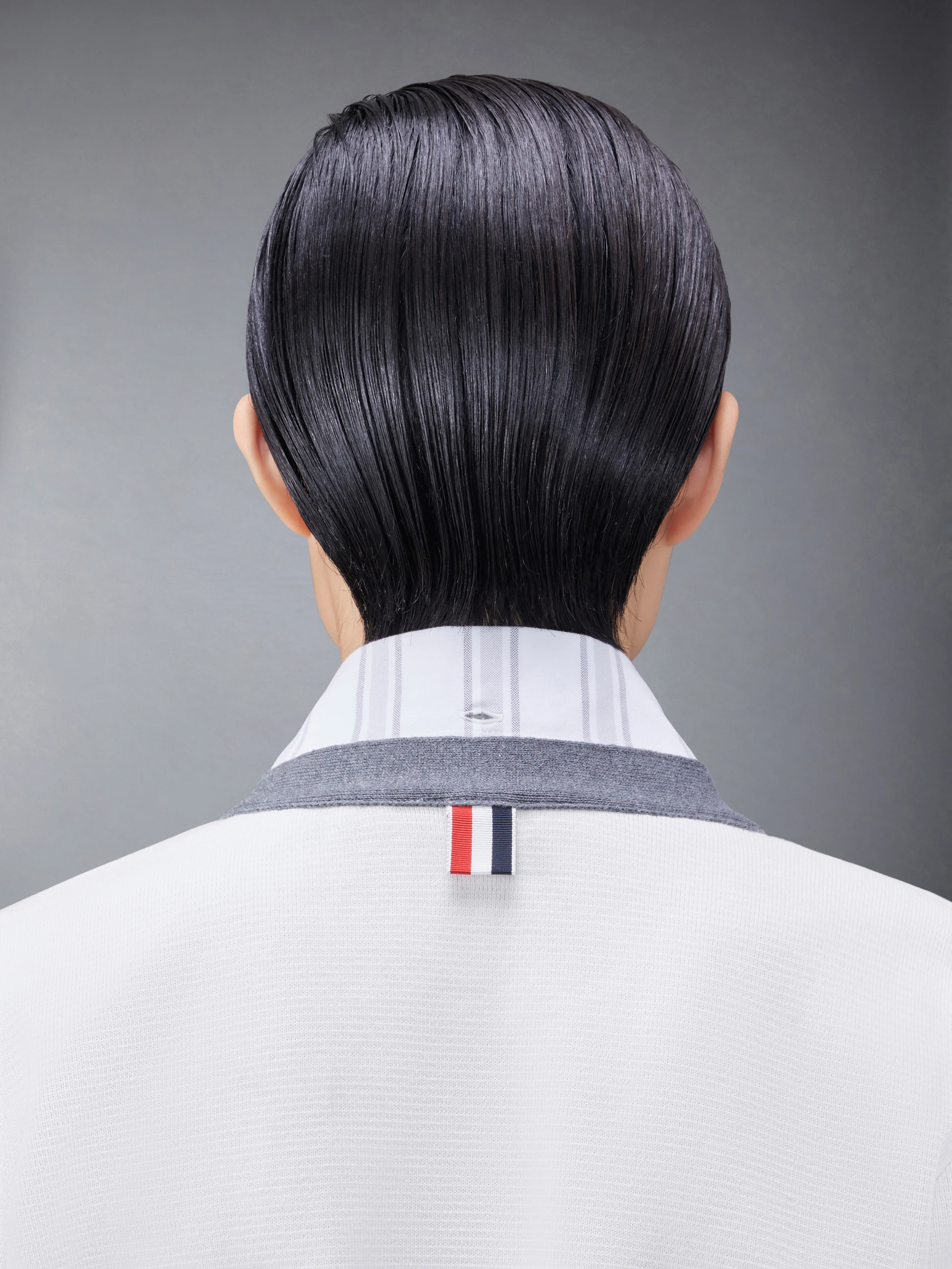Cotton Milano and Oxford 4-Bar V-Neck Cardigan Shirt Combo - Image 4