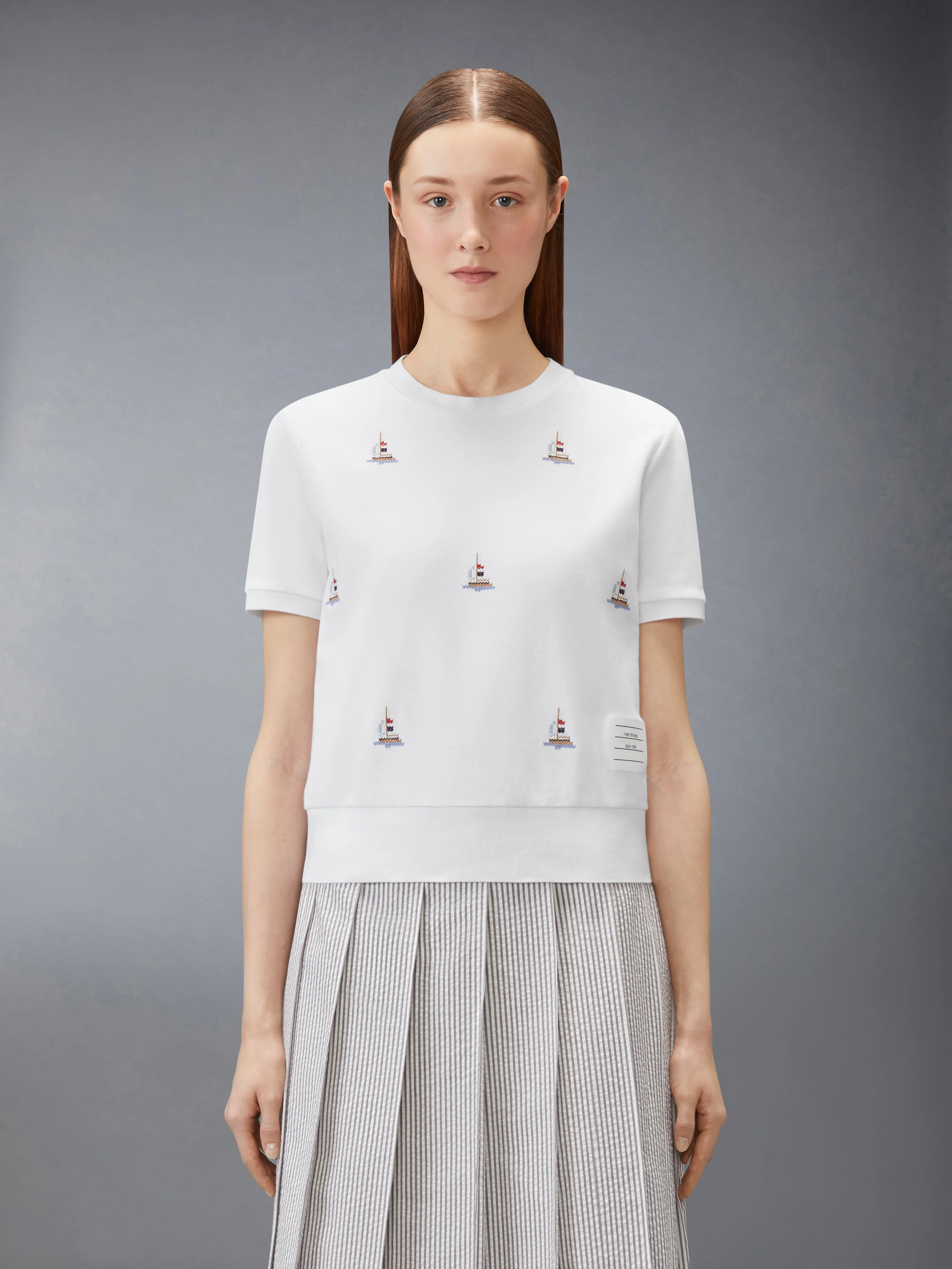 COTTON MILANO SAILBOAT RIB TEE