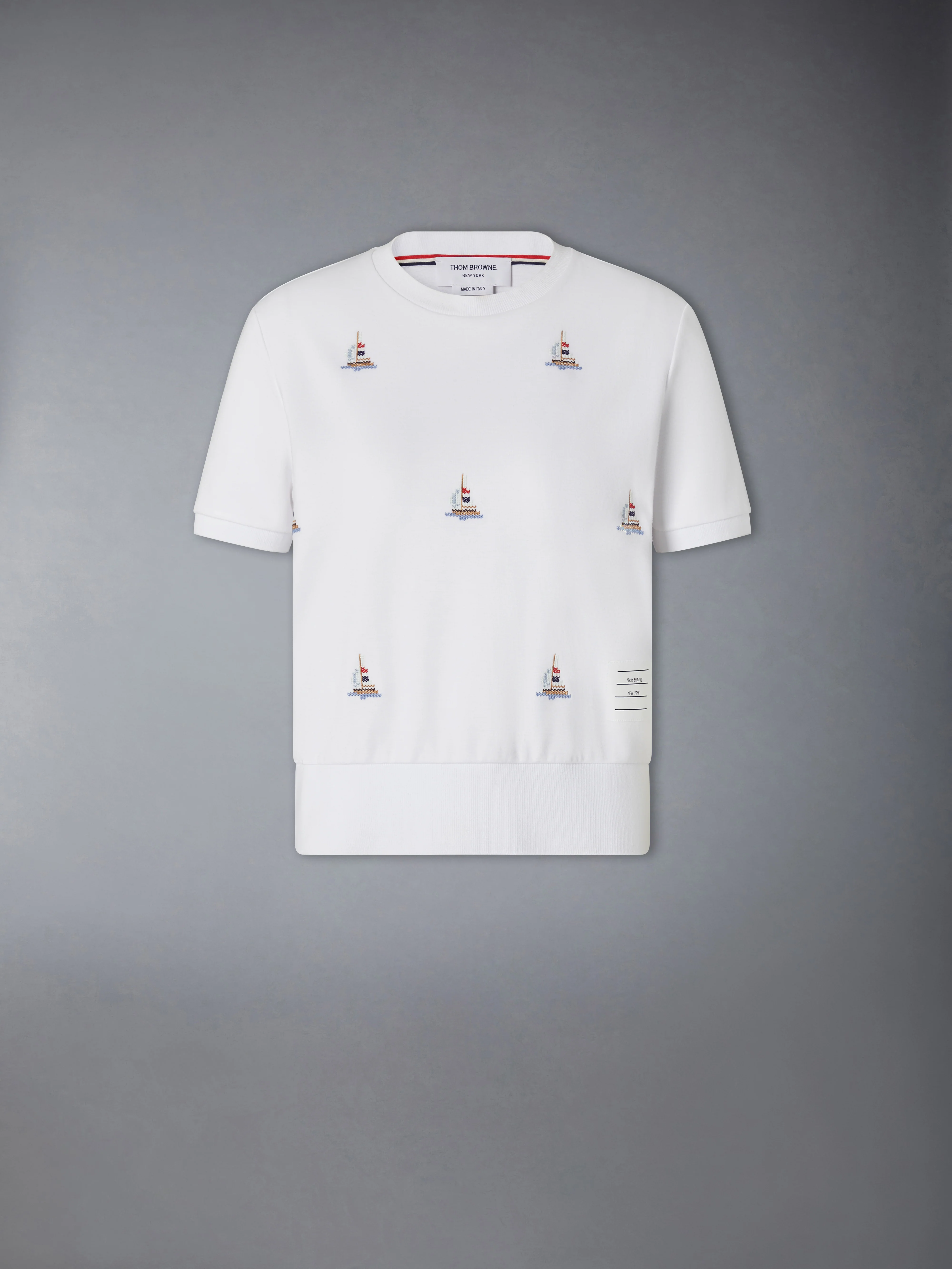 COTTON MILANO SAILBOAT RIB TEE - Image 5
