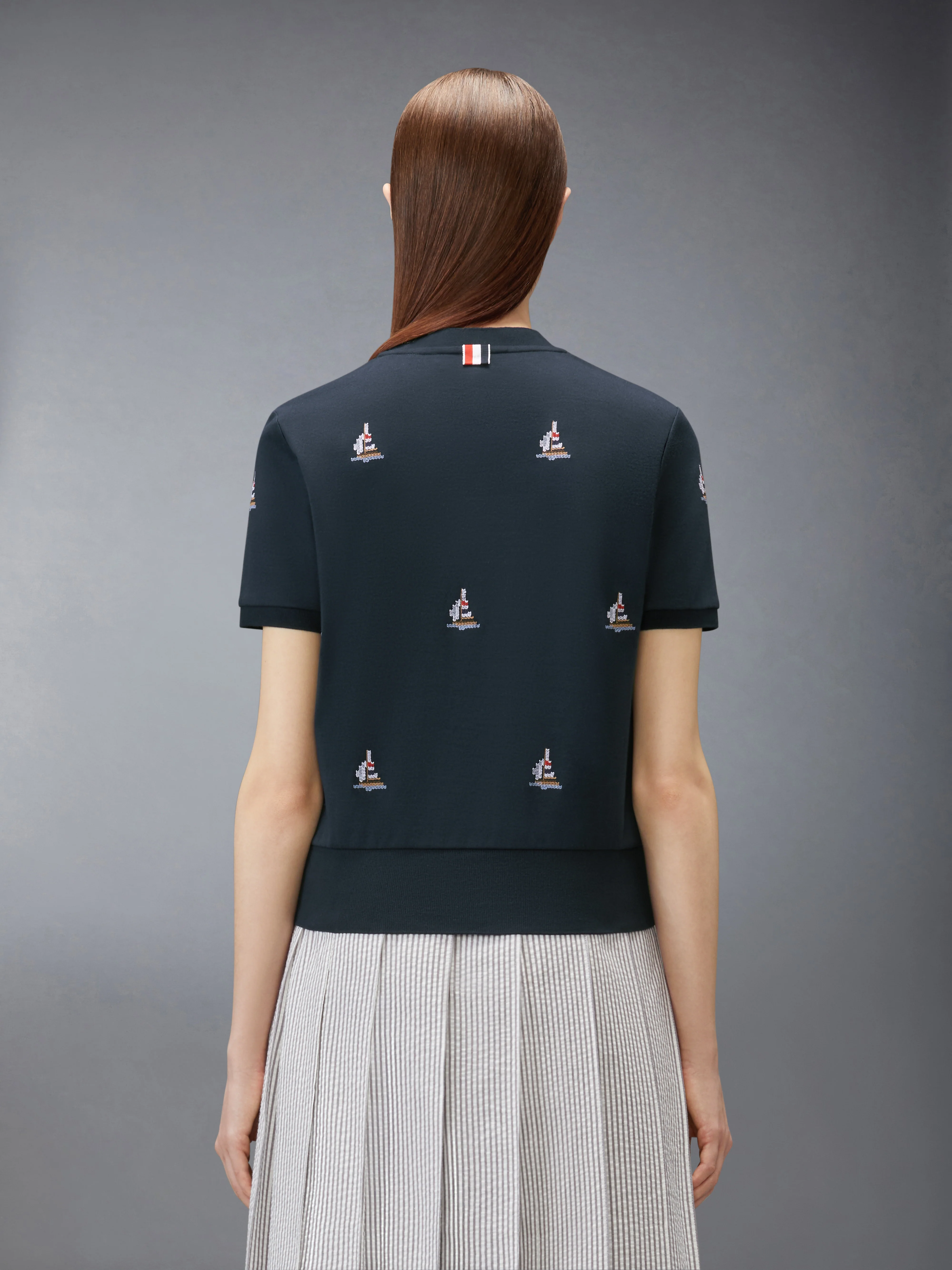 COTTON MILANO SAILBOAT RIB TEE - Image 2