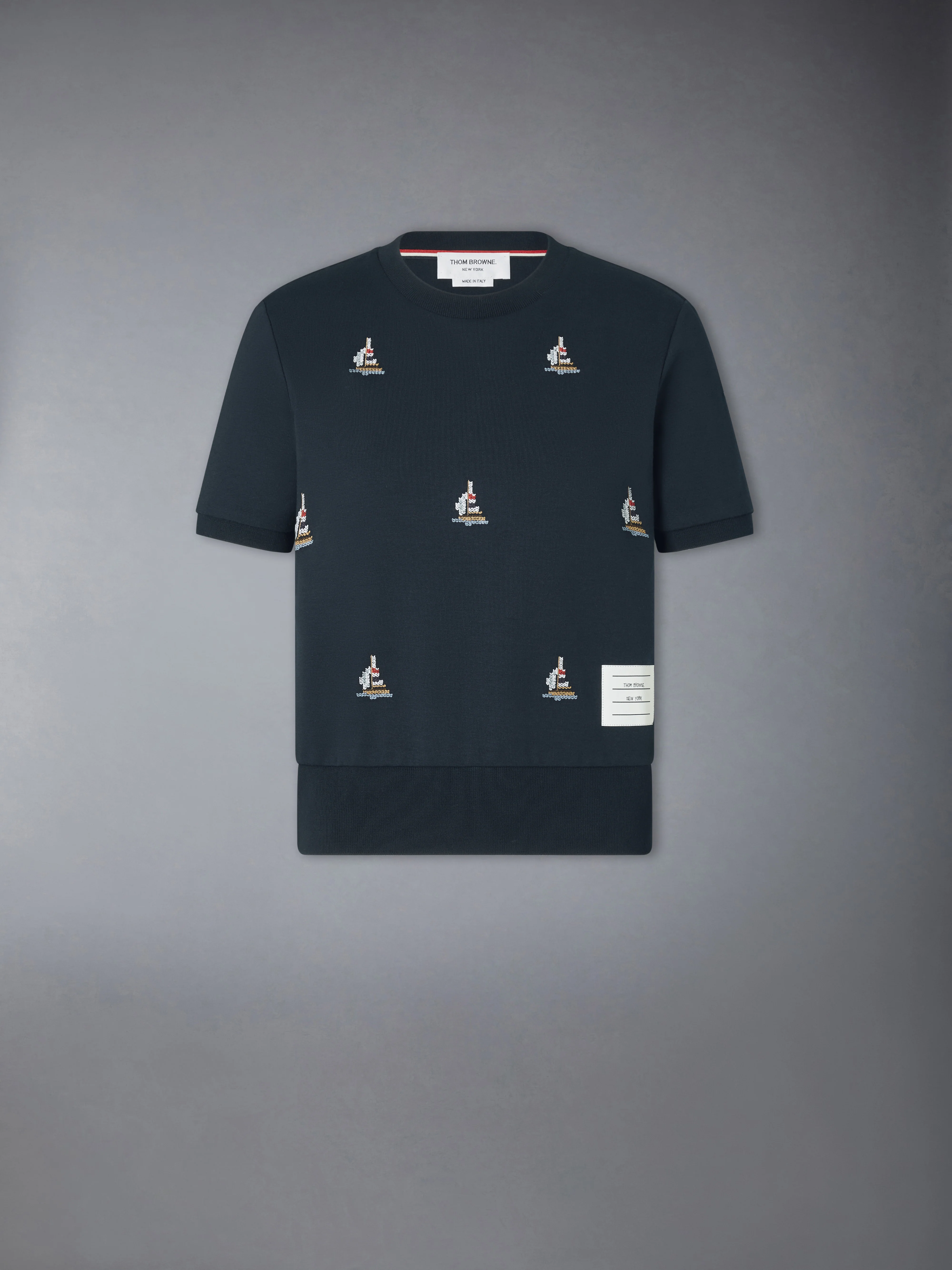 COTTON MILANO SAILBOAT RIB TEE - Image 5
