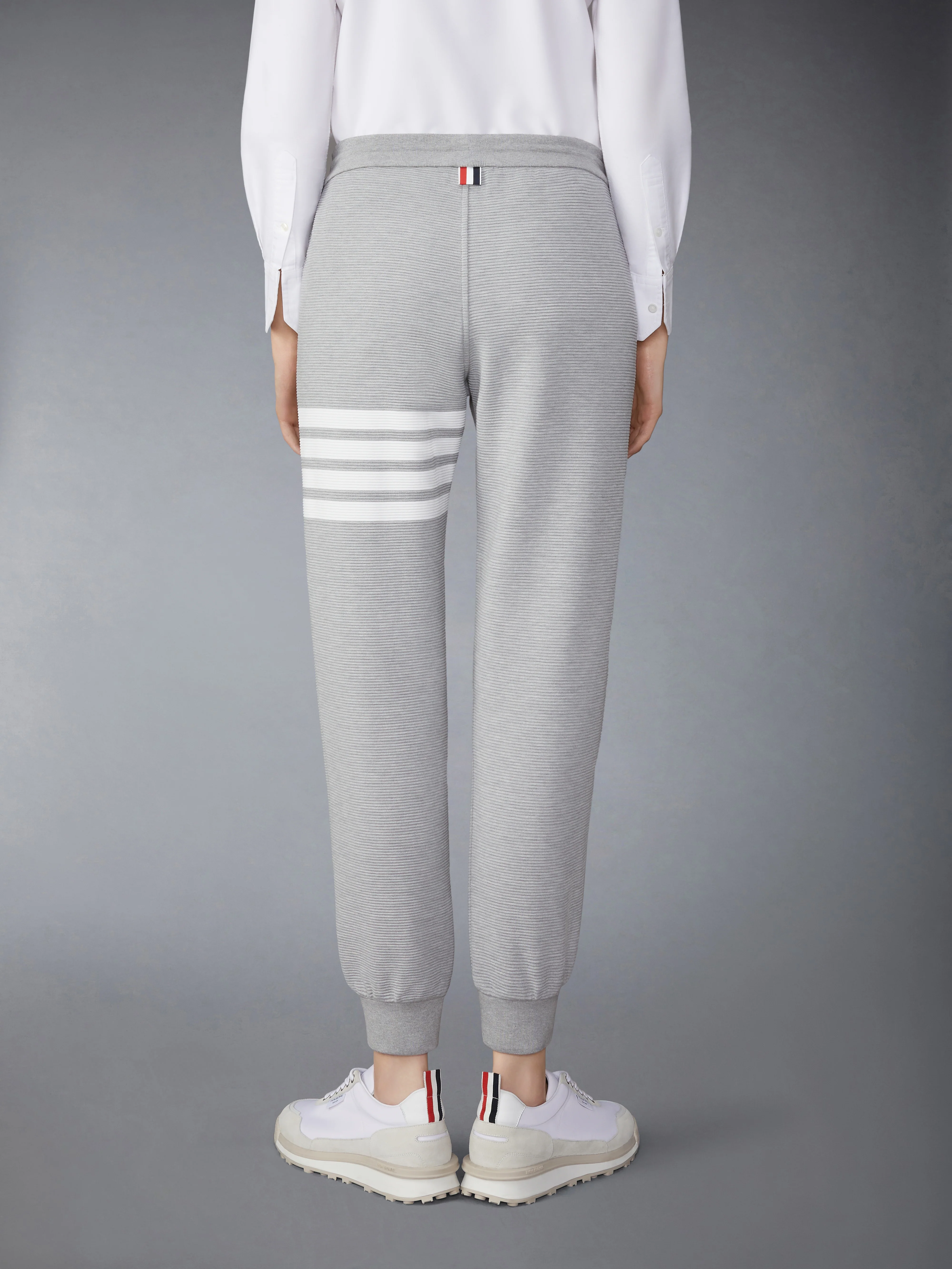 COTTON OTTOMAN RIB 4-BAR SWEATPANTS - Image 3