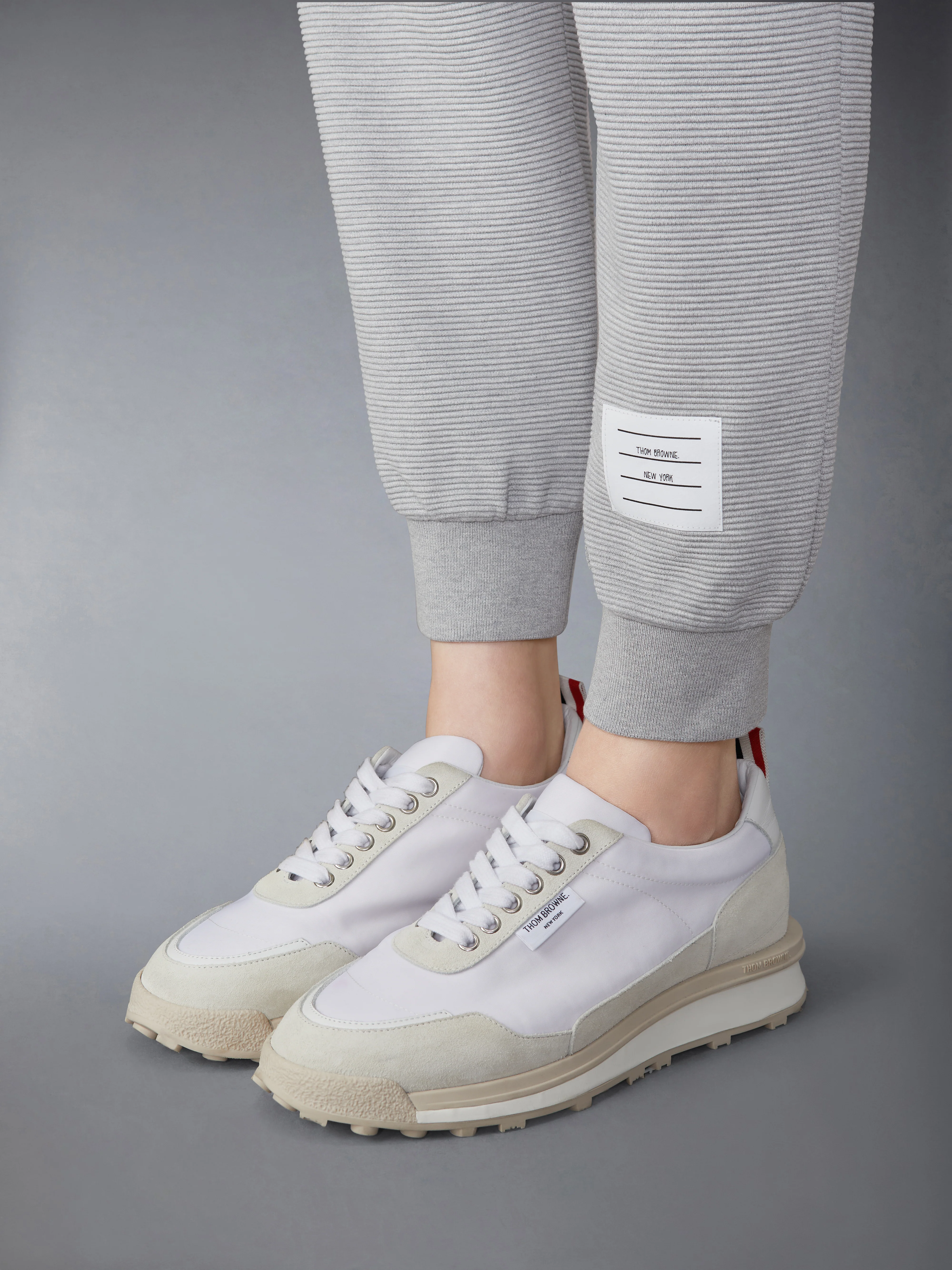 COTTON OTTOMAN RIB 4-BAR SWEATPANTS - Image 6