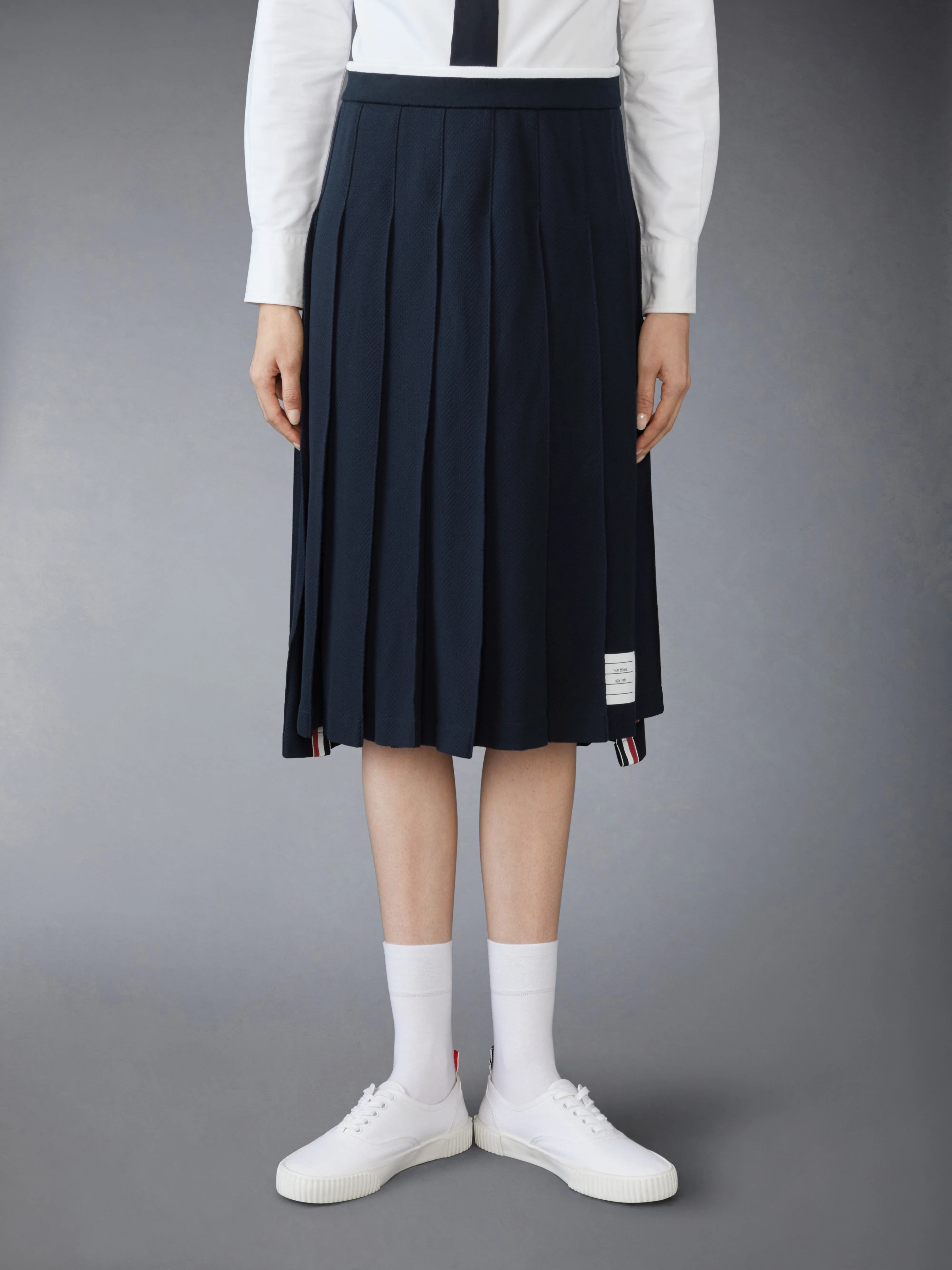 COTTON PLEATED SKIRT