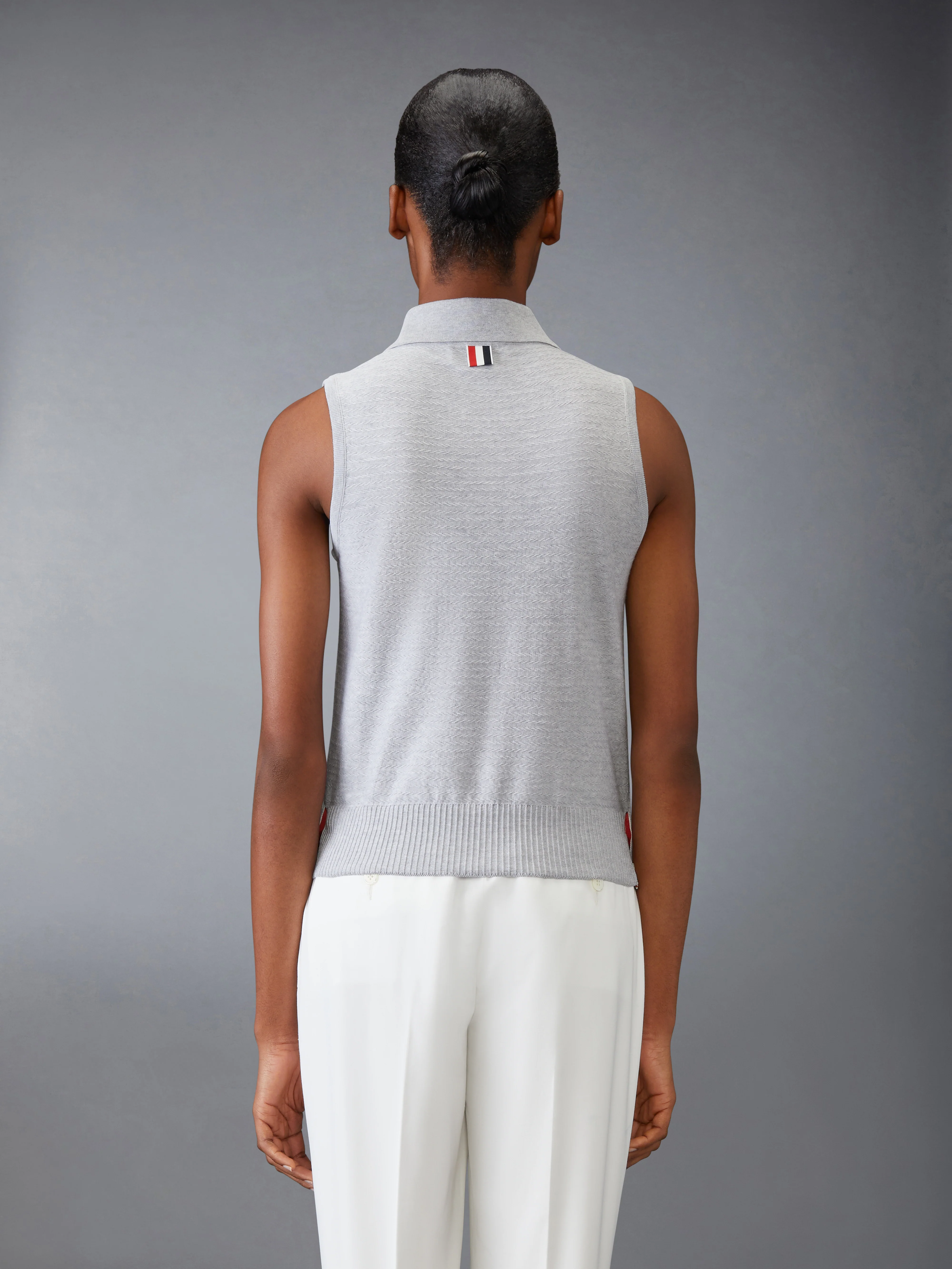 COTTON SILK KEYHOLE POLO - Image 2