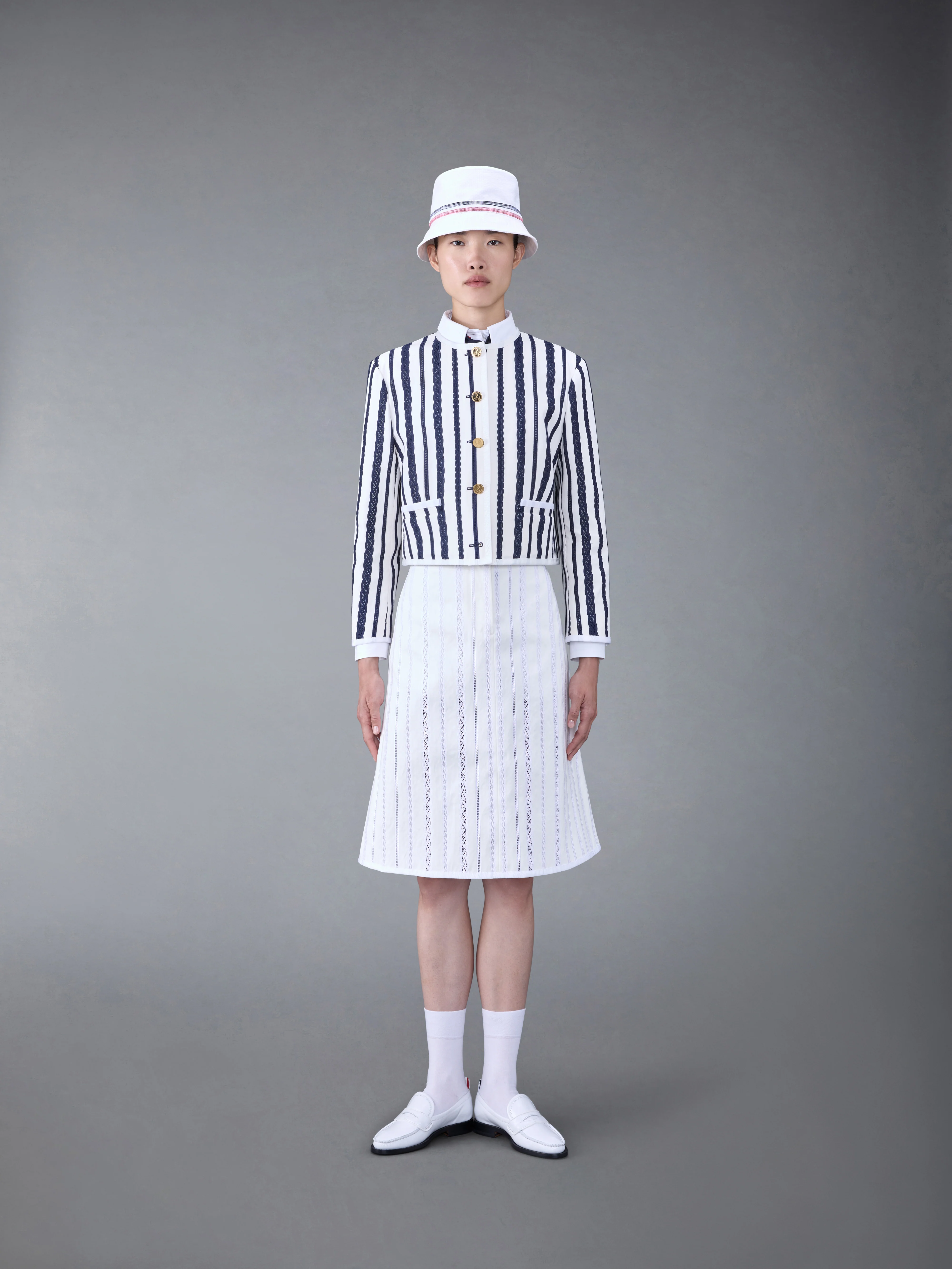 COTTON TWILL BOX PLEAT JACKET - Image 3