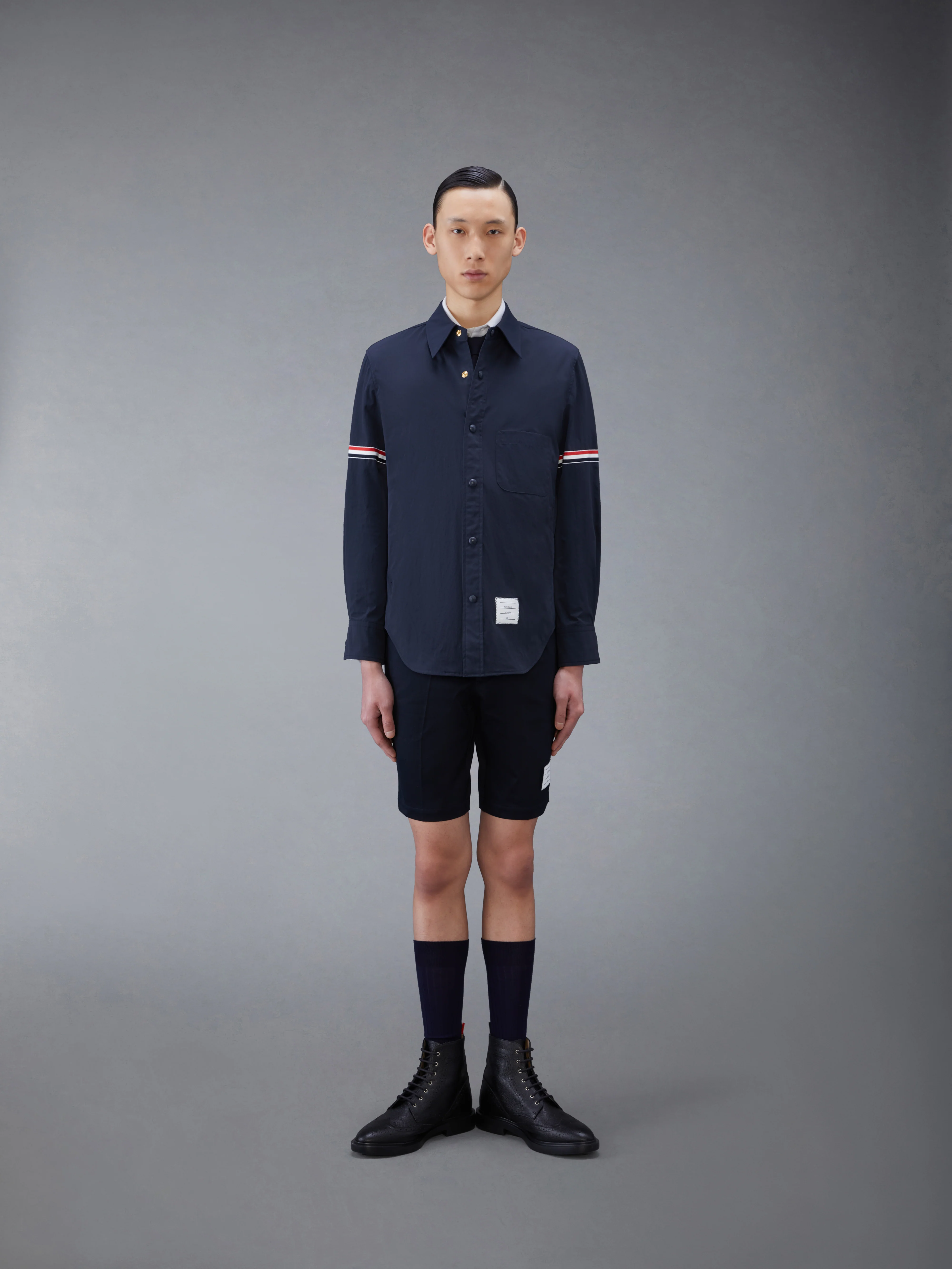 COTTON TWILL CHINO SHORTS - Image 3