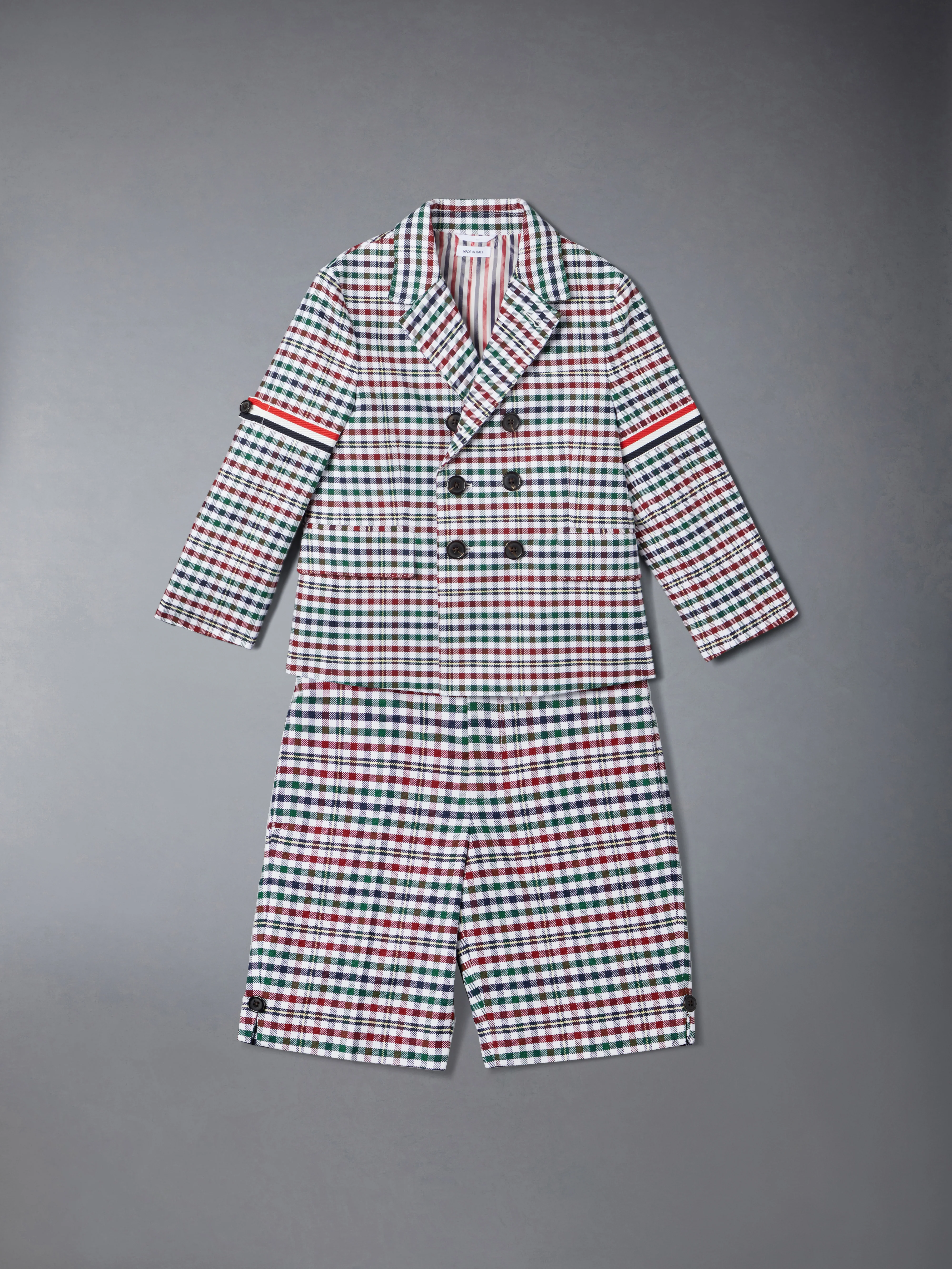 COTTON TWILL GINGHAM TARTAN ARMBAND CLASSIC SPORT COAT - Image 2