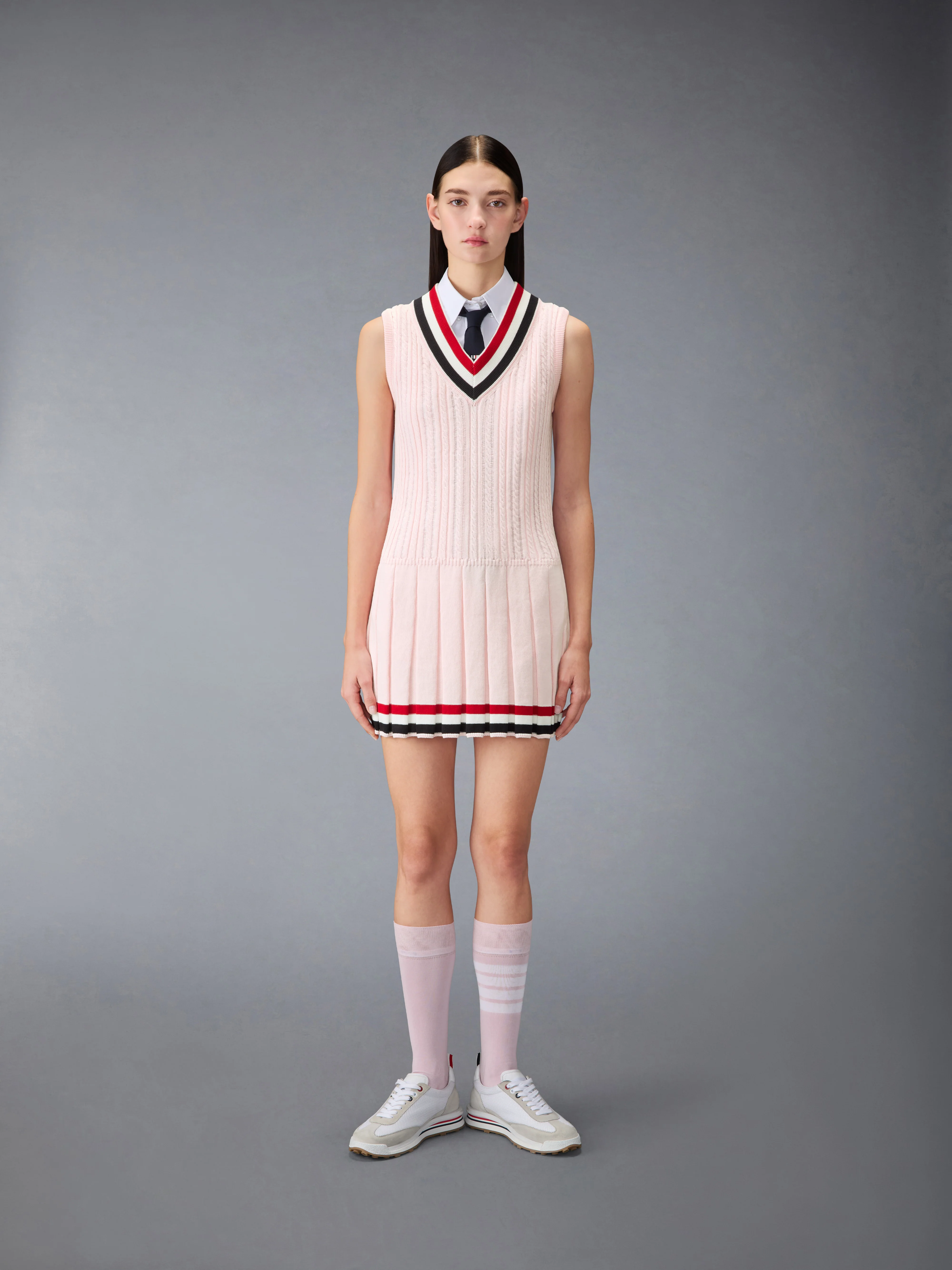 CRICKET RWB STRIPE BABY LADDER CABLE MINI DRESS - Image 2