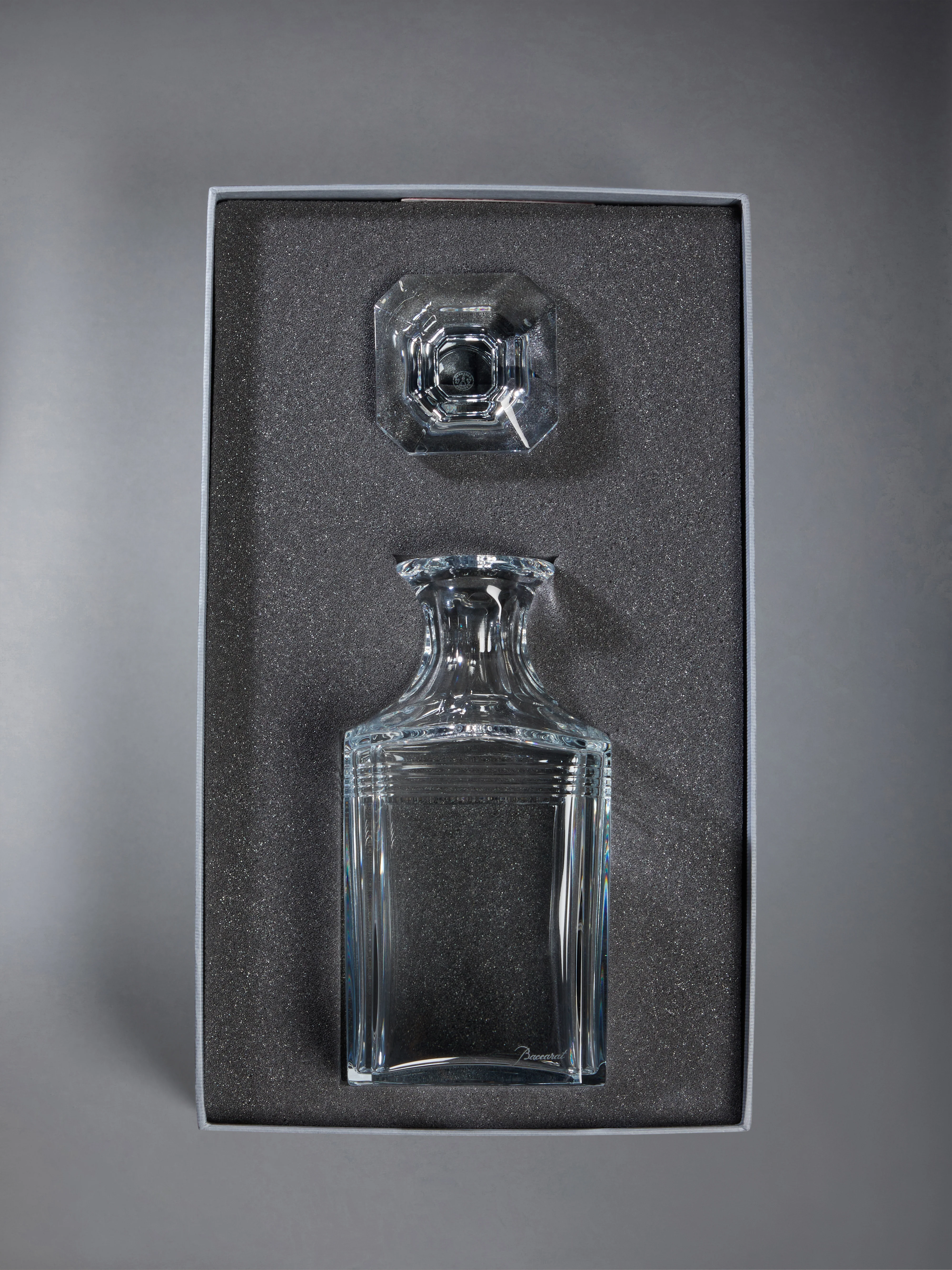 CRYSTAL 4-BAR BACCARAT WHISKEY CARAFE - Image 7