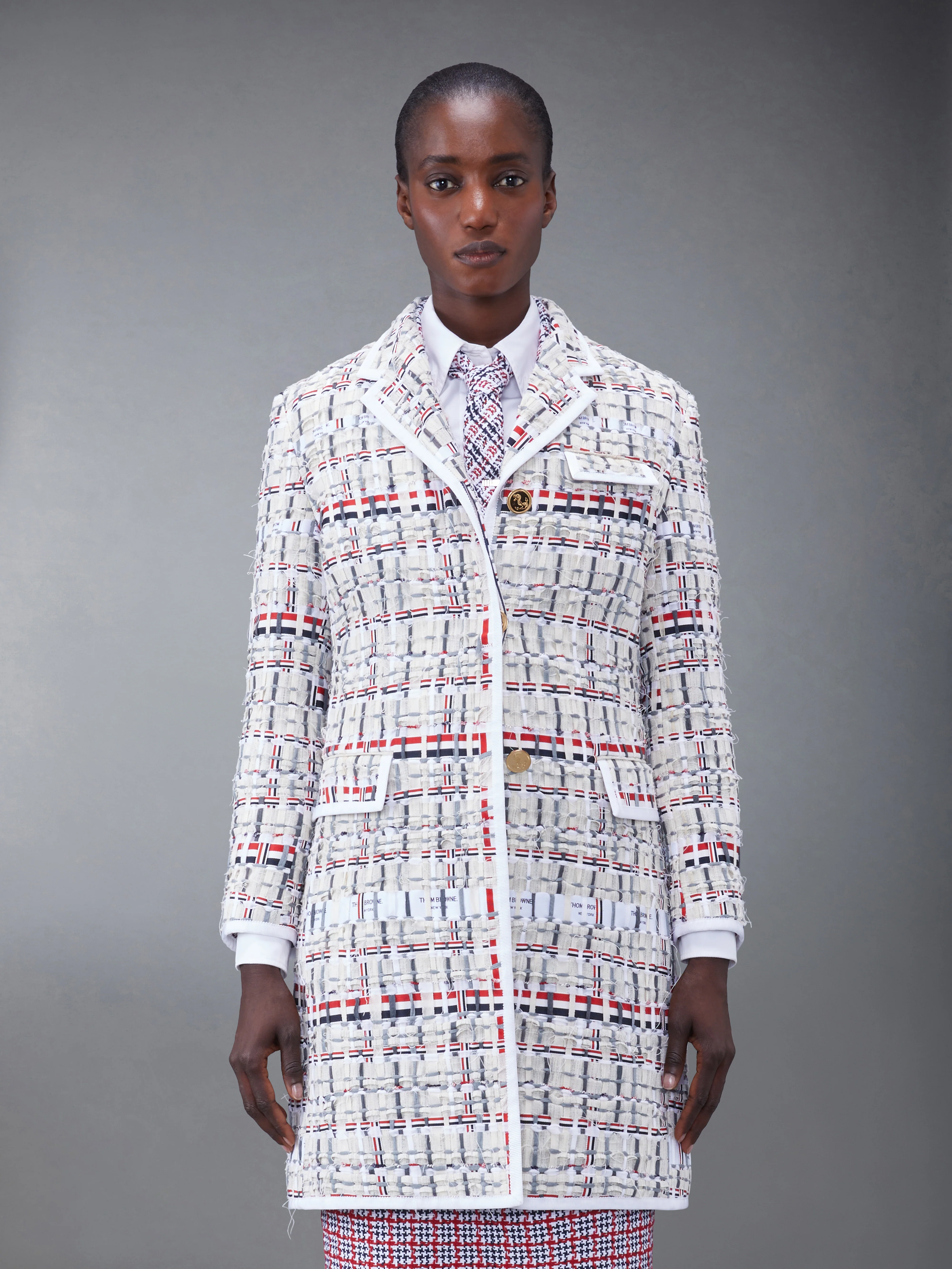 DECONSTRUCTED TWEED SLIM FIT SPORT COAT