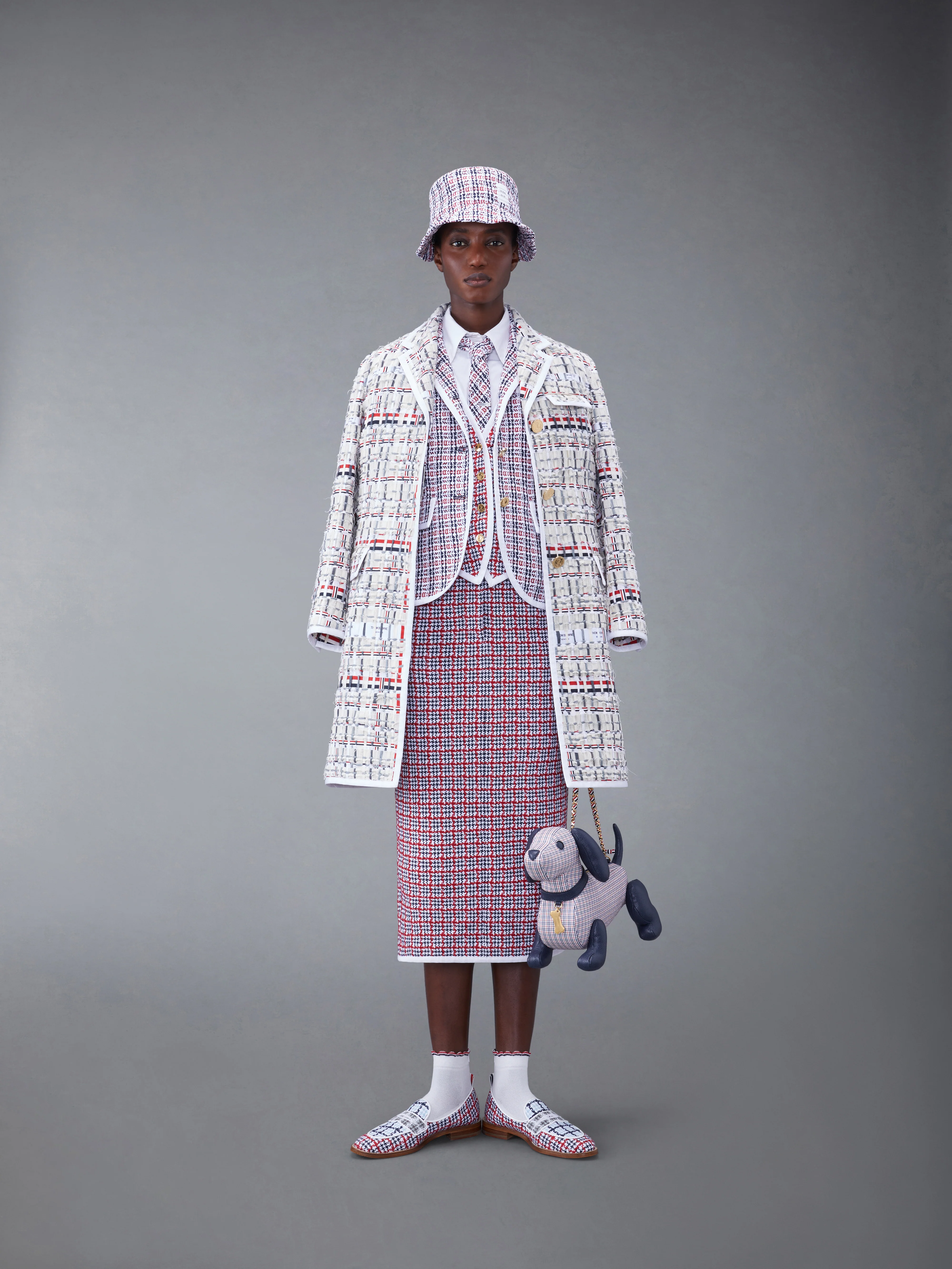 DECONSTRUCTED TWEED SLIM FIT SPORT COAT - Image 3