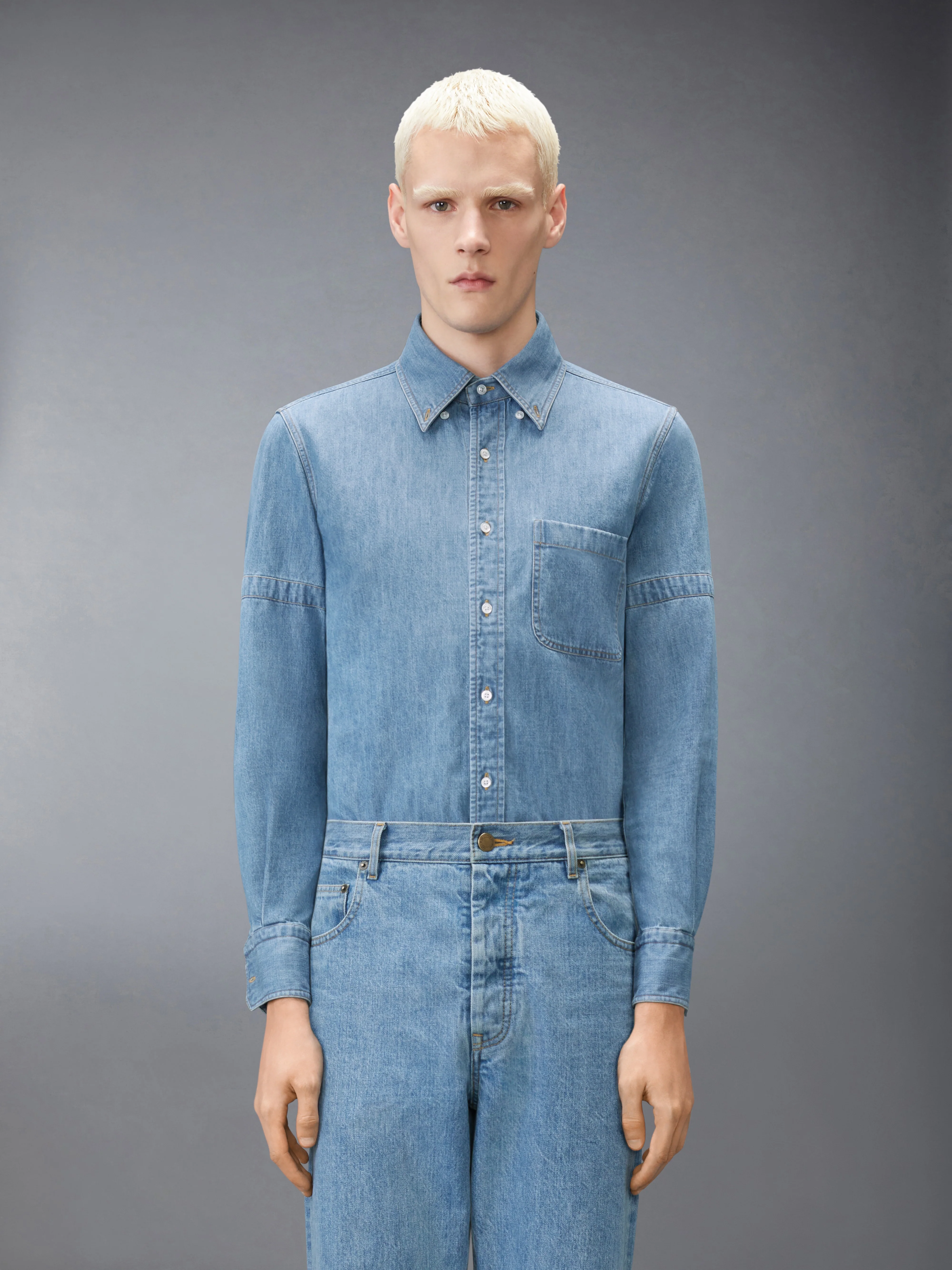 DENIM ARMBAND SHIRT