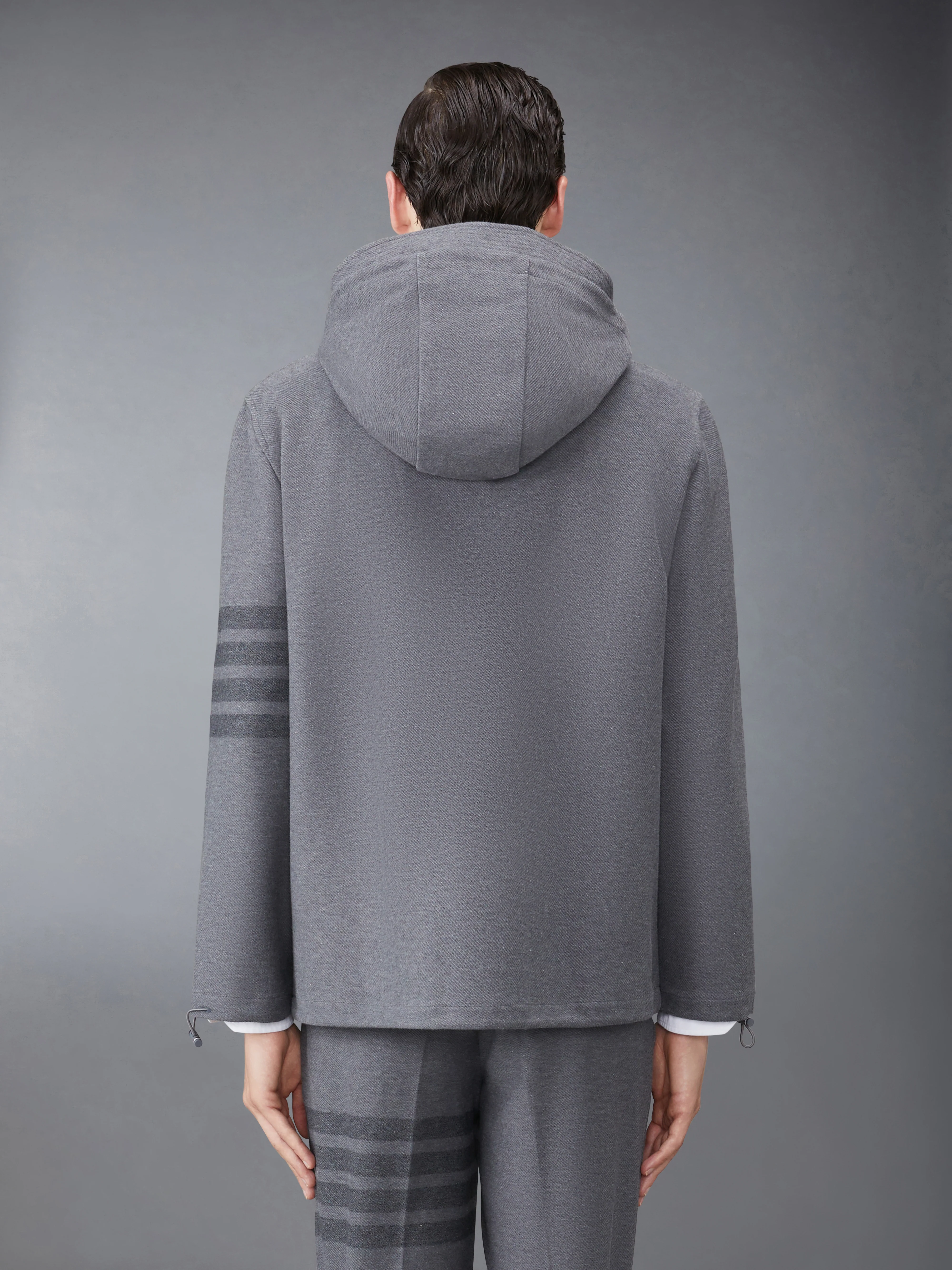 DOUBLE FACE TECH TWILL HOODED JACKET - Image 2