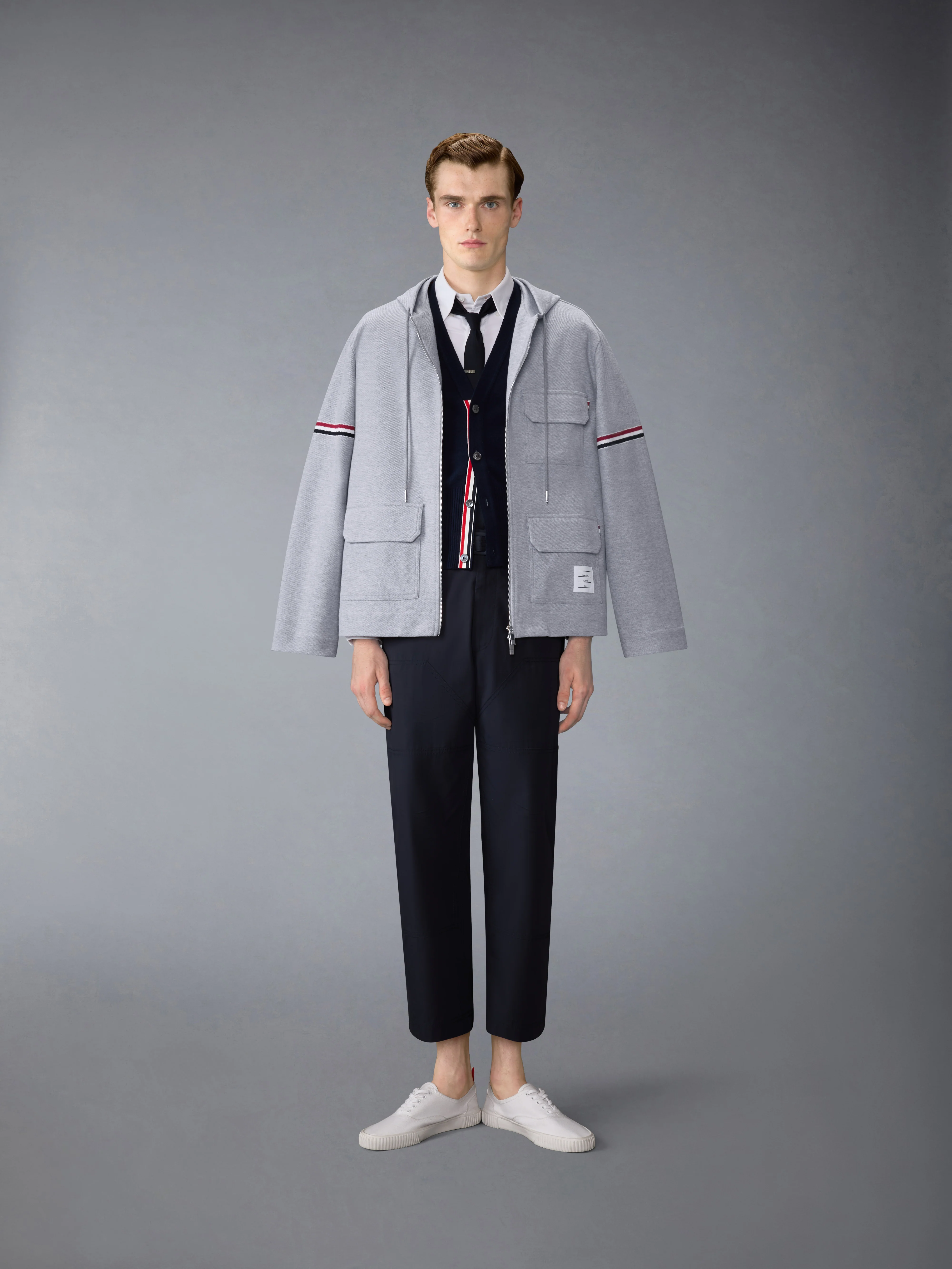 DOUBLE FACE TECH TWILL OVERSIZED PARKA WITH ARMBANDS - Image 4