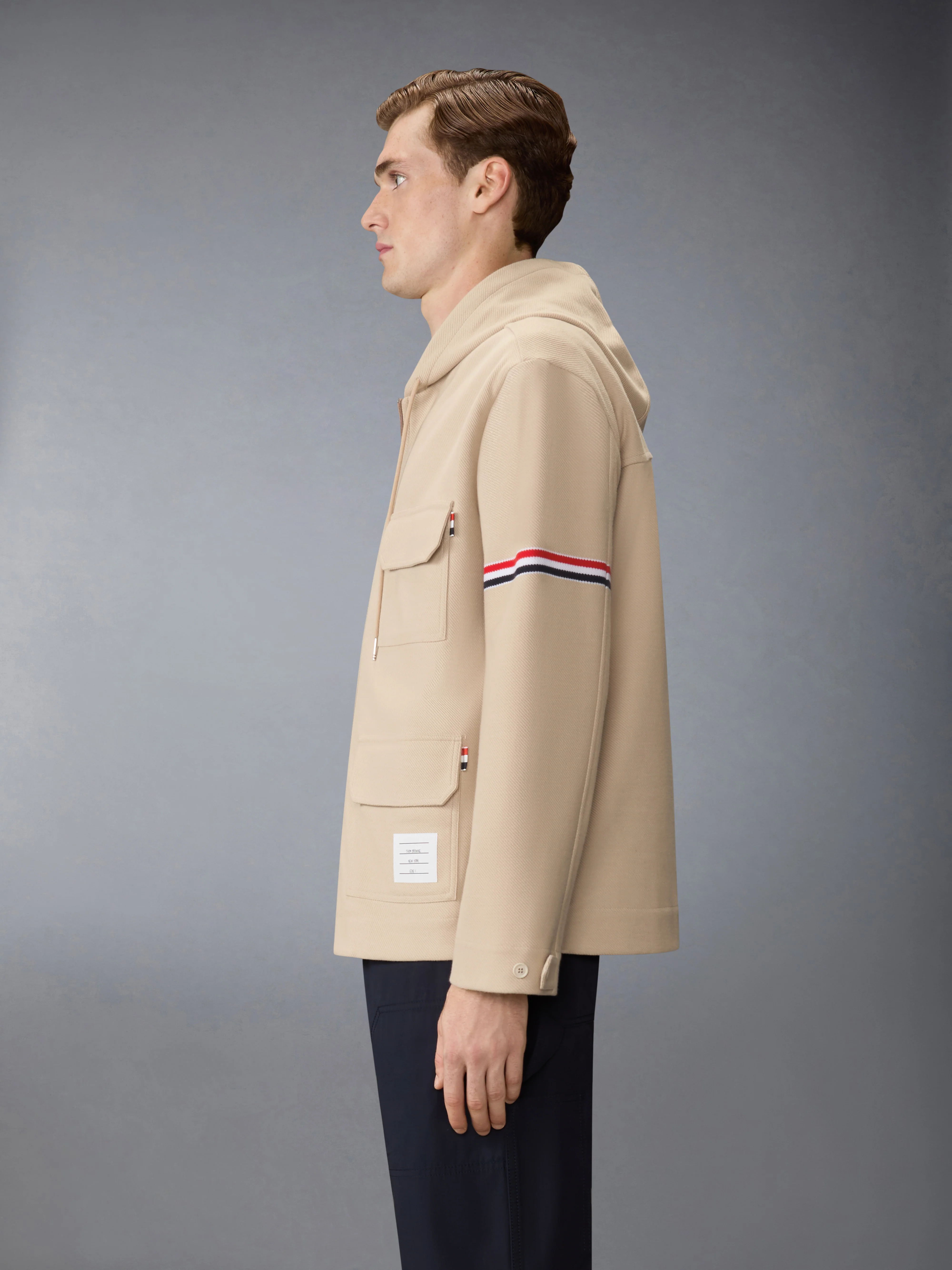 DOUBLE FACE TECH TWILL OVERSIZED PARKA WITH ARMBANDS - Image 2