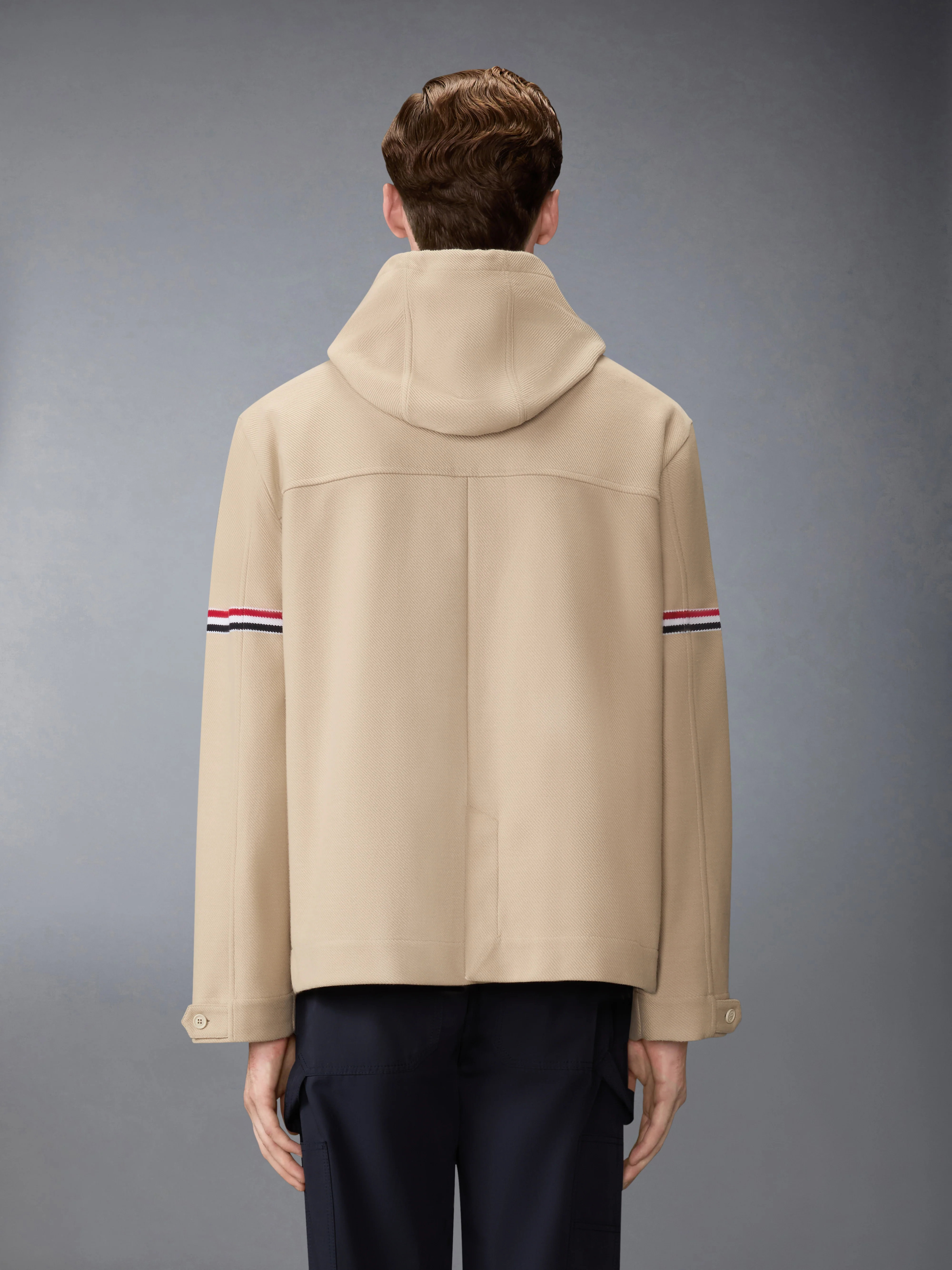 DOUBLE FACE TECH TWILL OVERSIZED PARKA WITH ARMBANDS - Image 3