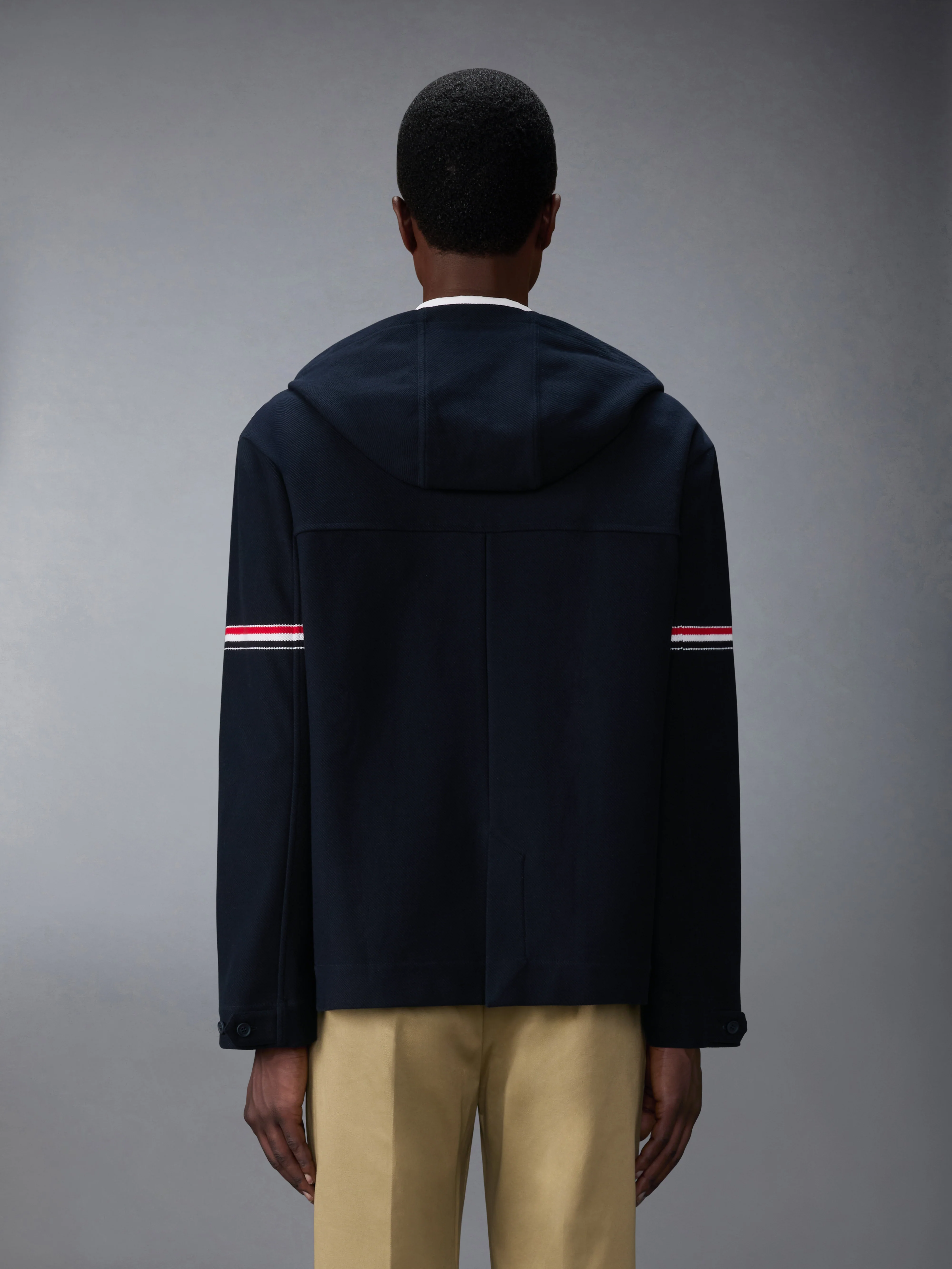 DOUBLE FACE TECH TWILL OVERSIZED PARKA WITH ARMBANDS - Image 3