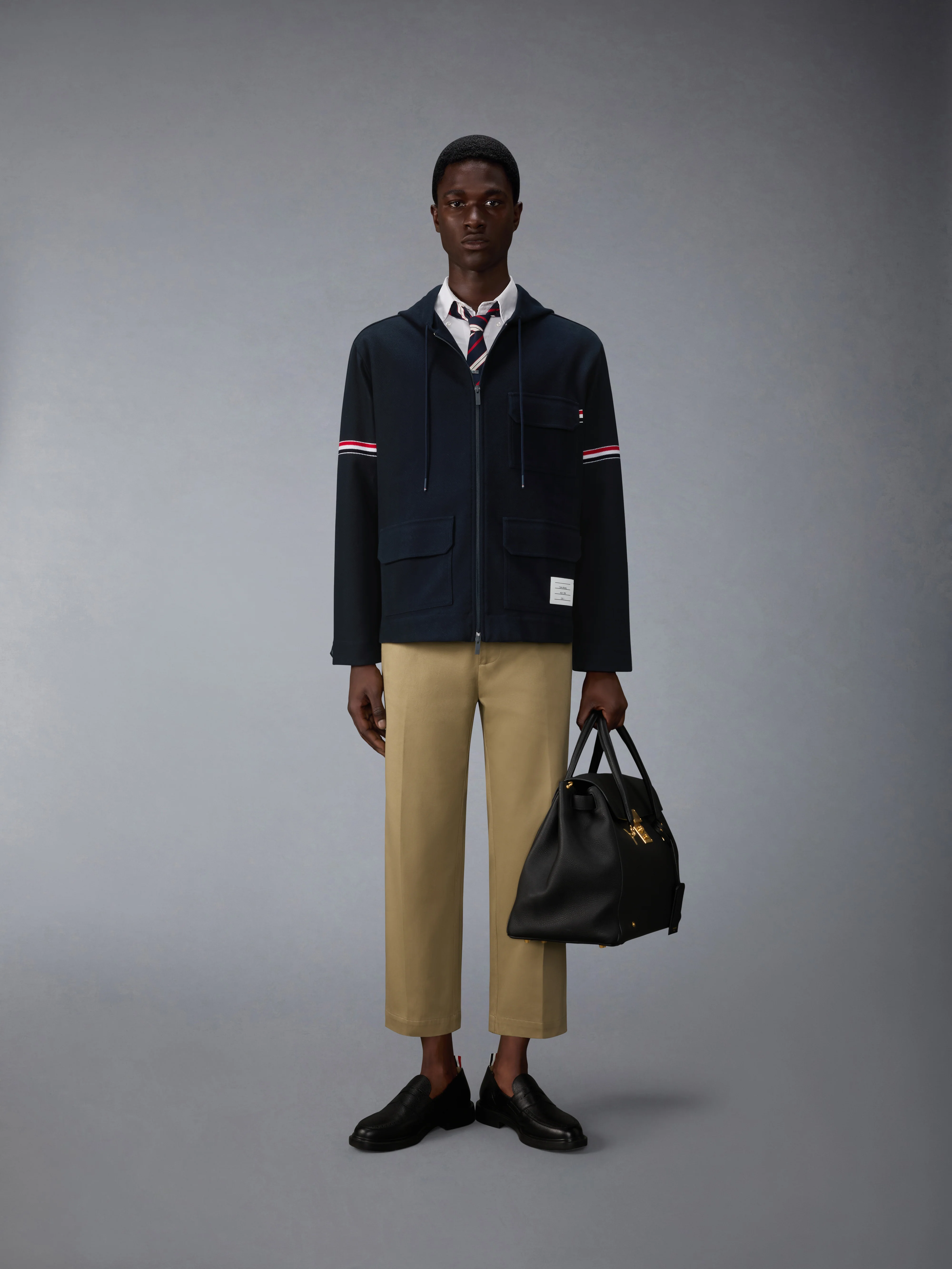 DOUBLE FACE TECH TWILL OVERSIZED PARKA WITH ARMBANDS - Image 4
