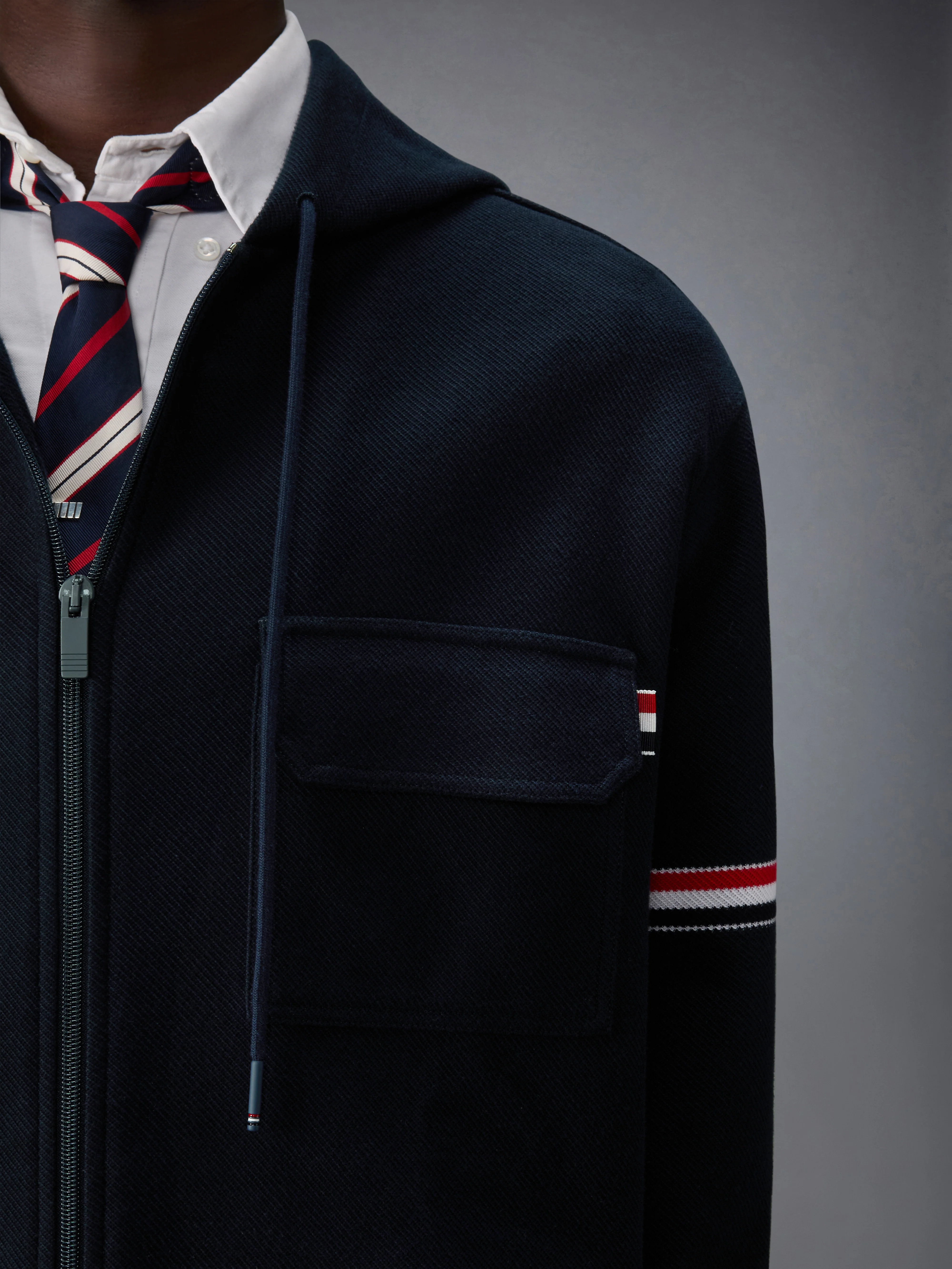 DOUBLE FACE TECH TWILL OVERSIZED PARKA WITH ARMBANDS - Image 5