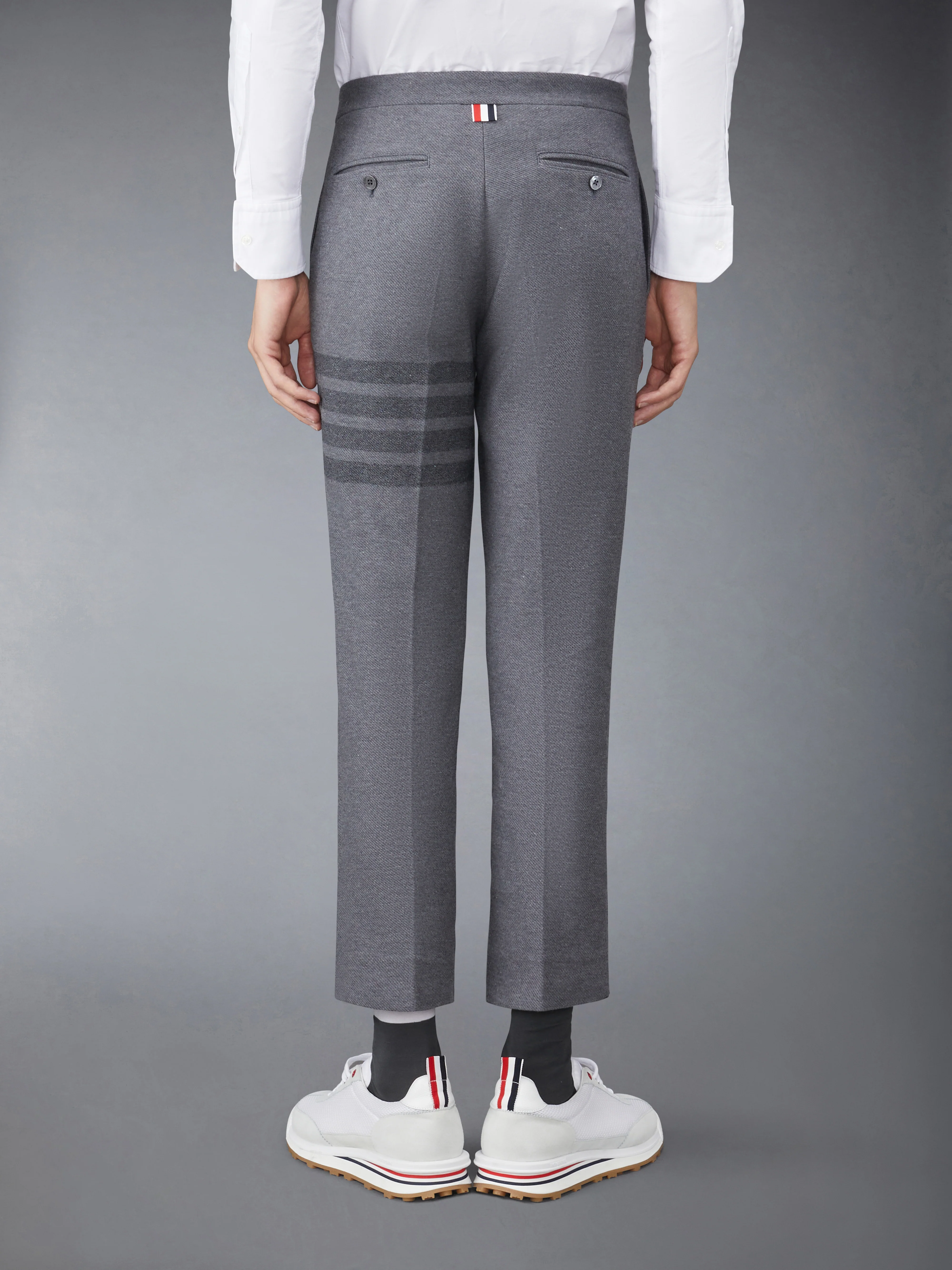 DOUBLE FACE TECH TWILL SLIM TROUSERS - Image 3
