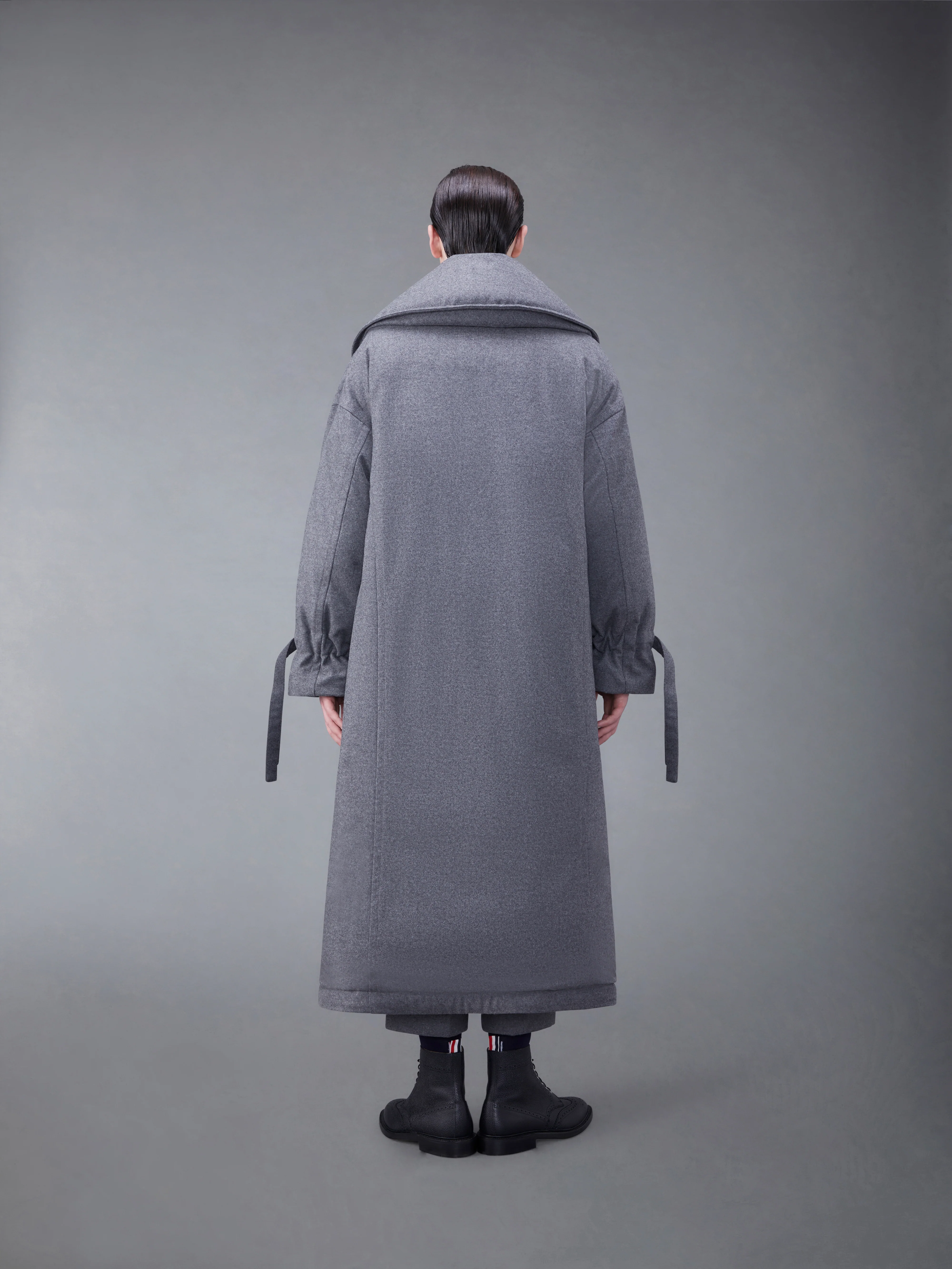Downfilled Flannel Oversized Coat - Image 2