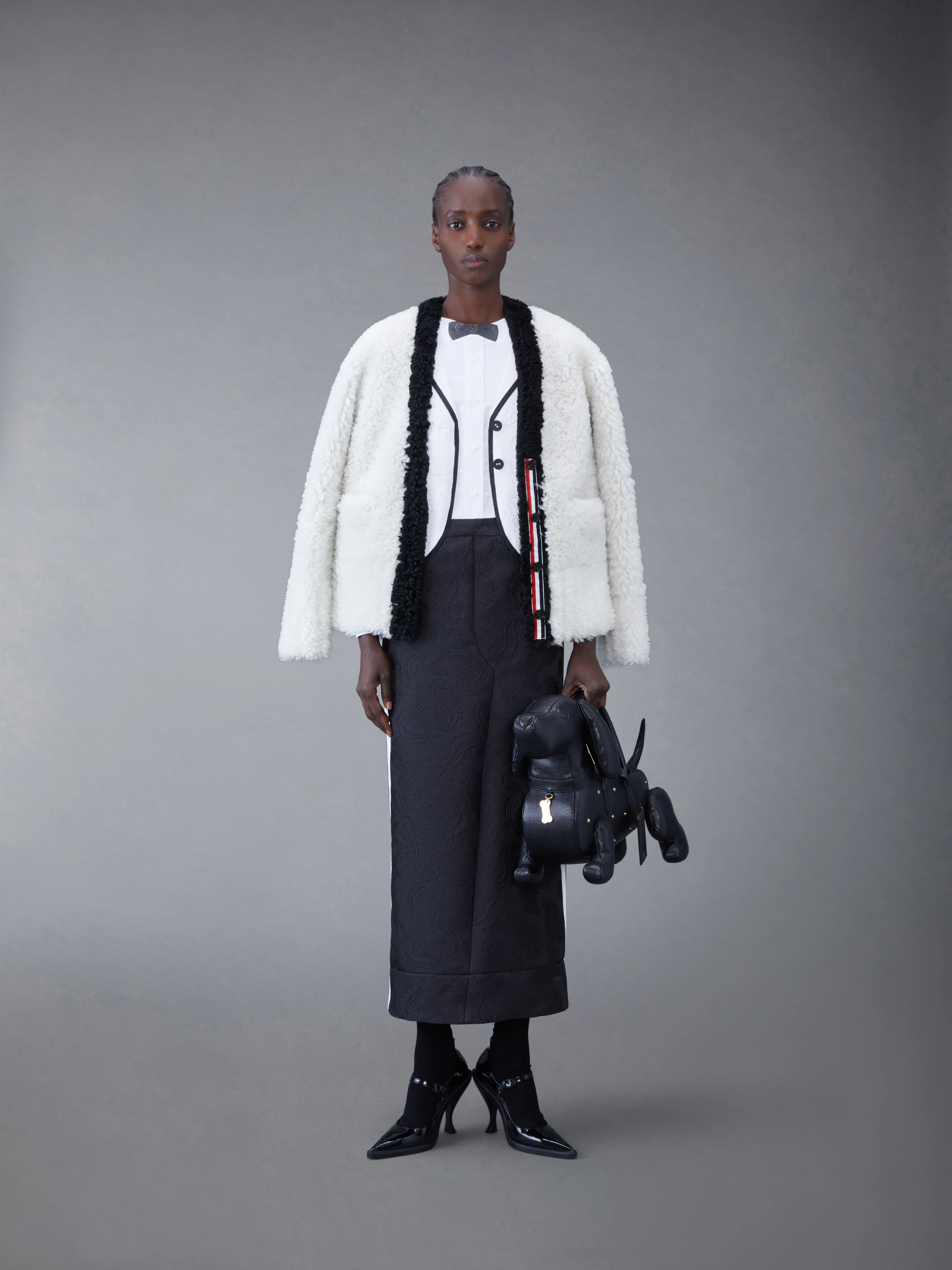 Dyed Shearling Cardigan - Image 4