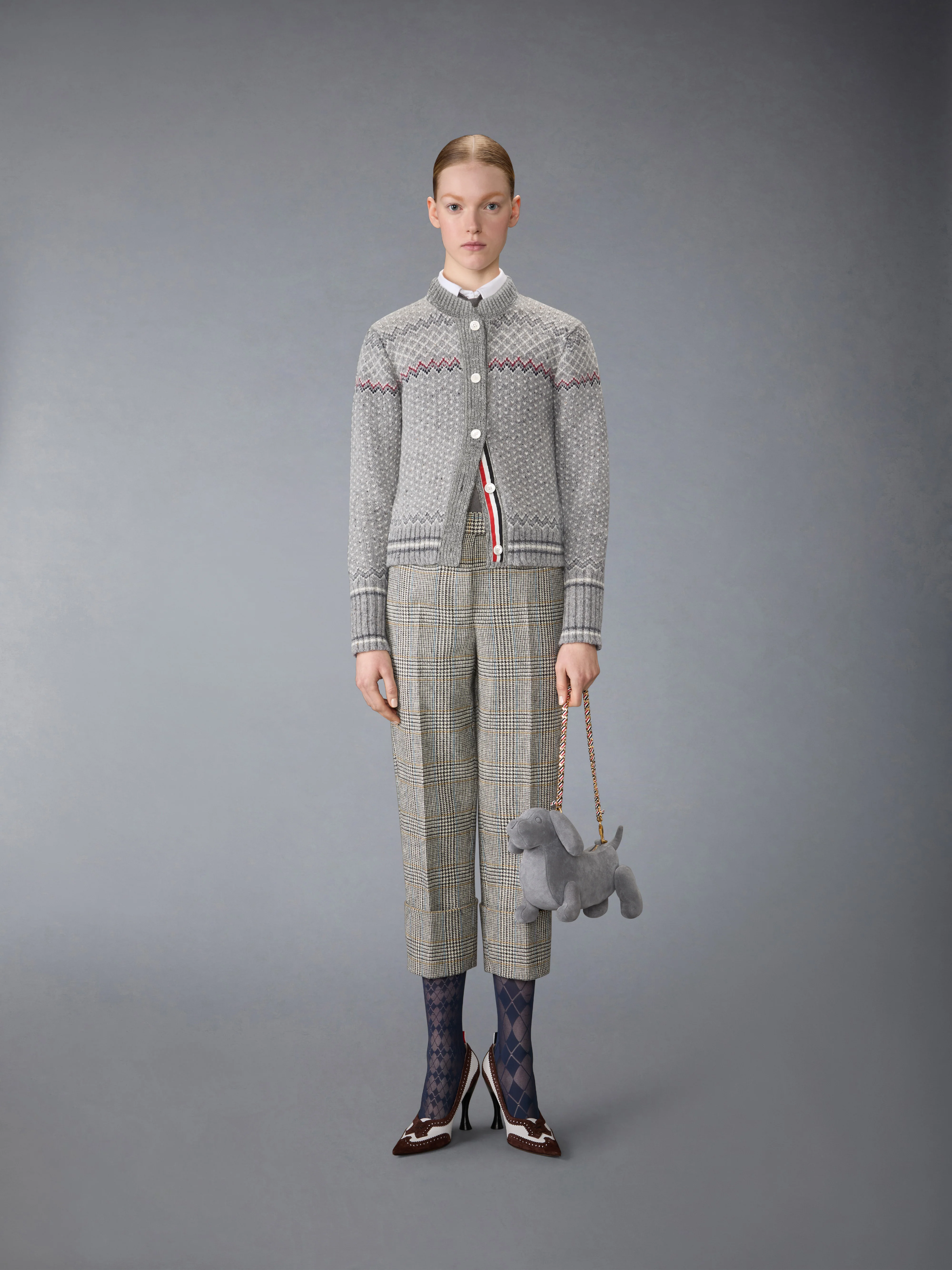 FAIR ISLE JACQUARD DONEGAL CROPPED CARDIGAN - Image 3
