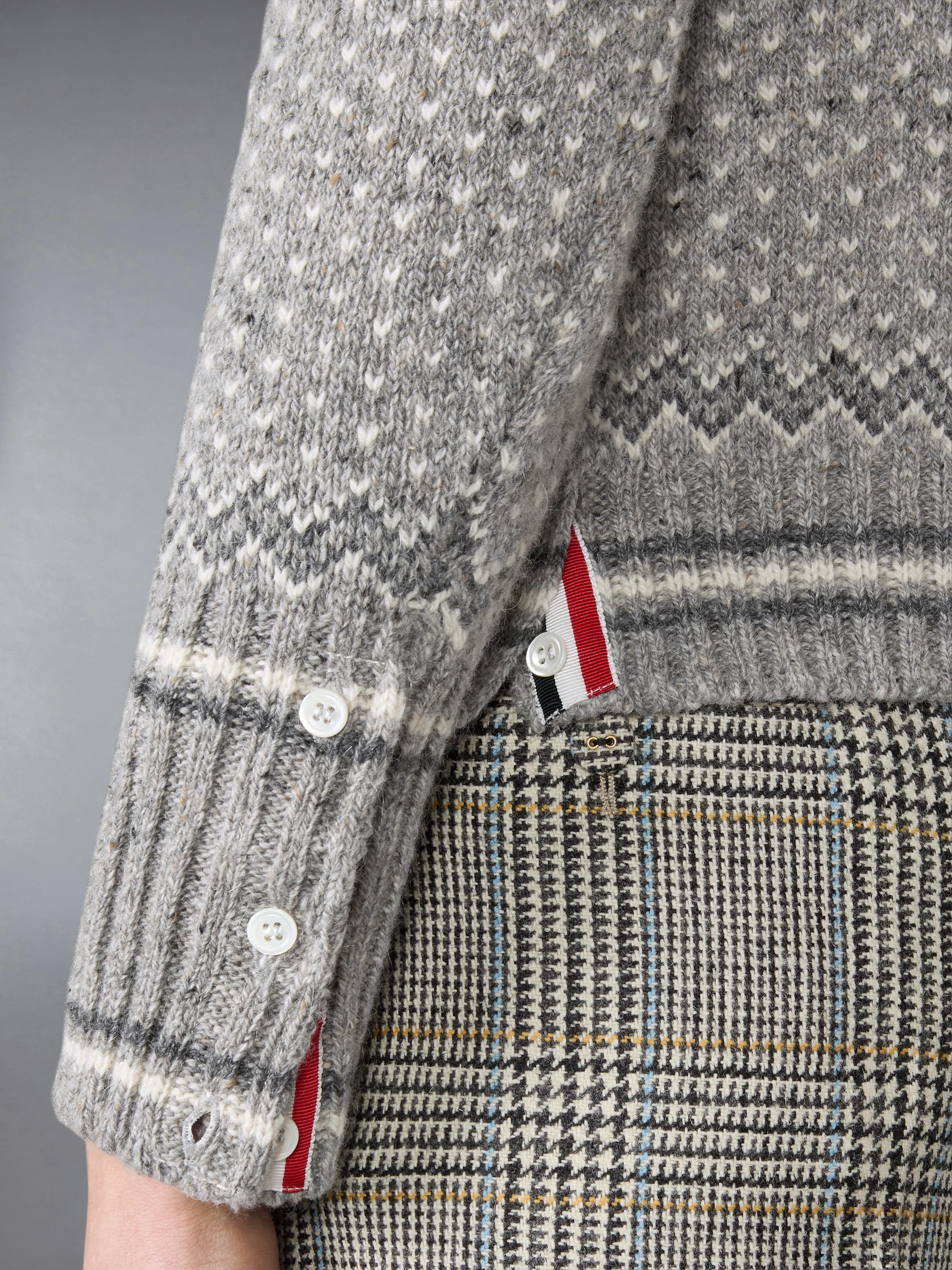 FAIR ISLE JACQUARD DONEGAL CROPPED CARDIGAN - Image 4