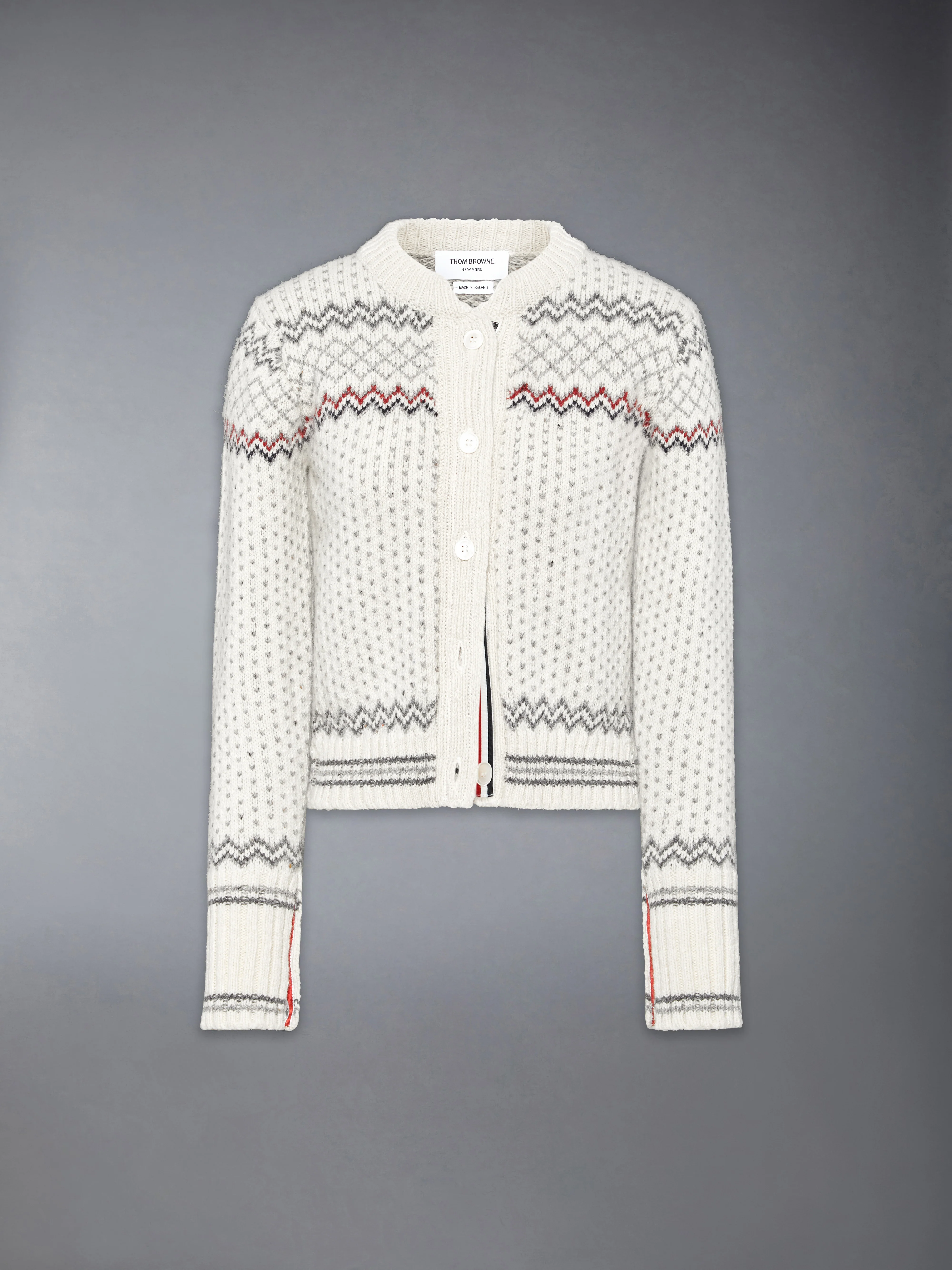 FAIR ISLE JACQUARD DONEGAL CROPPED CARDIGAN - Image 6