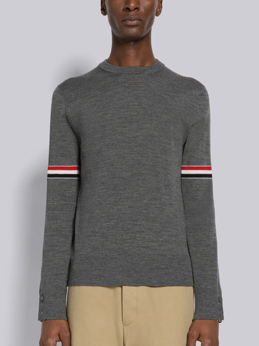 FINE MERINO WOOL ARMBAND PULLOVER