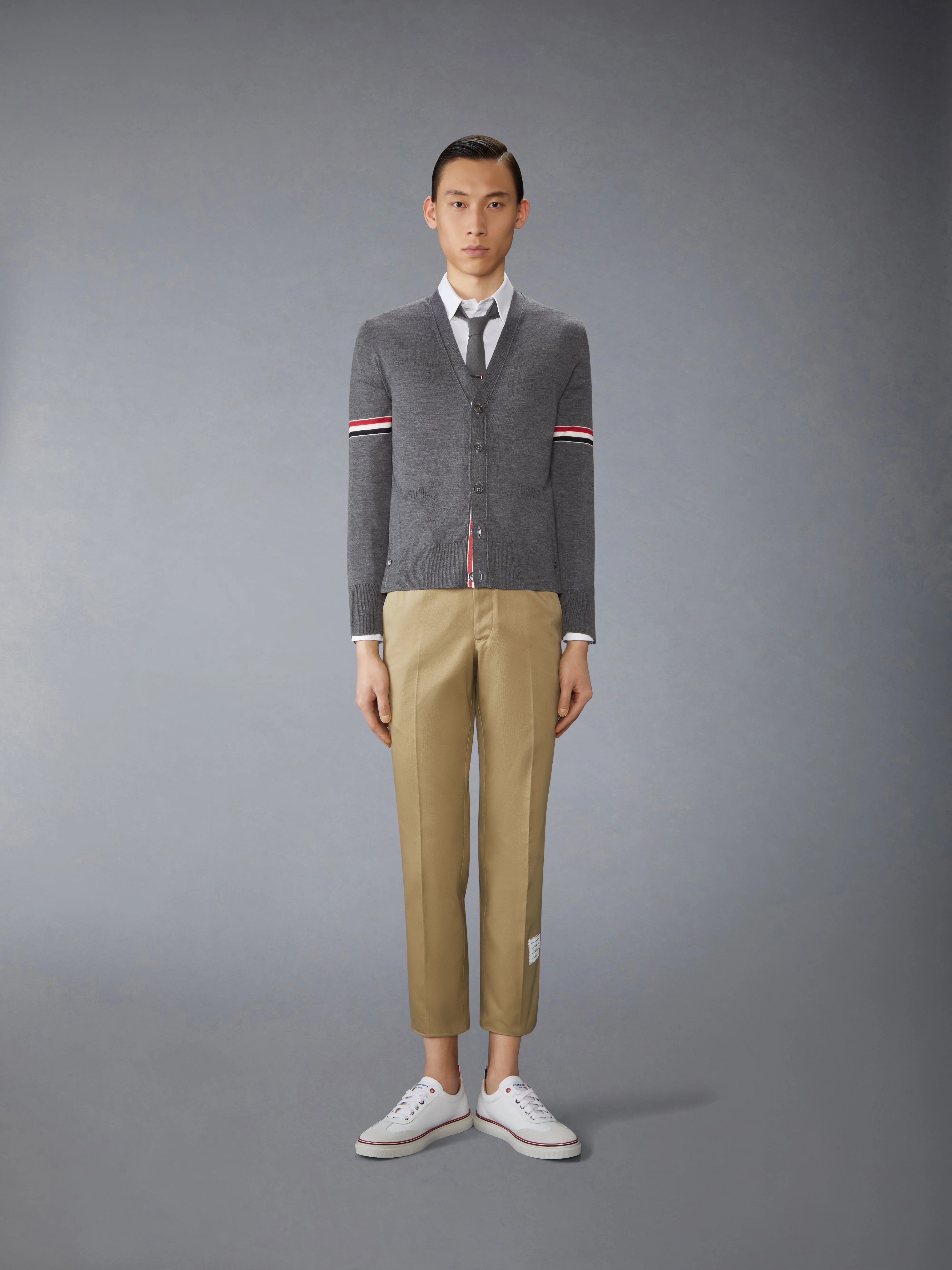 FINE MERINO WOOL RWB ARMBAND CARDIGAN - Image 2