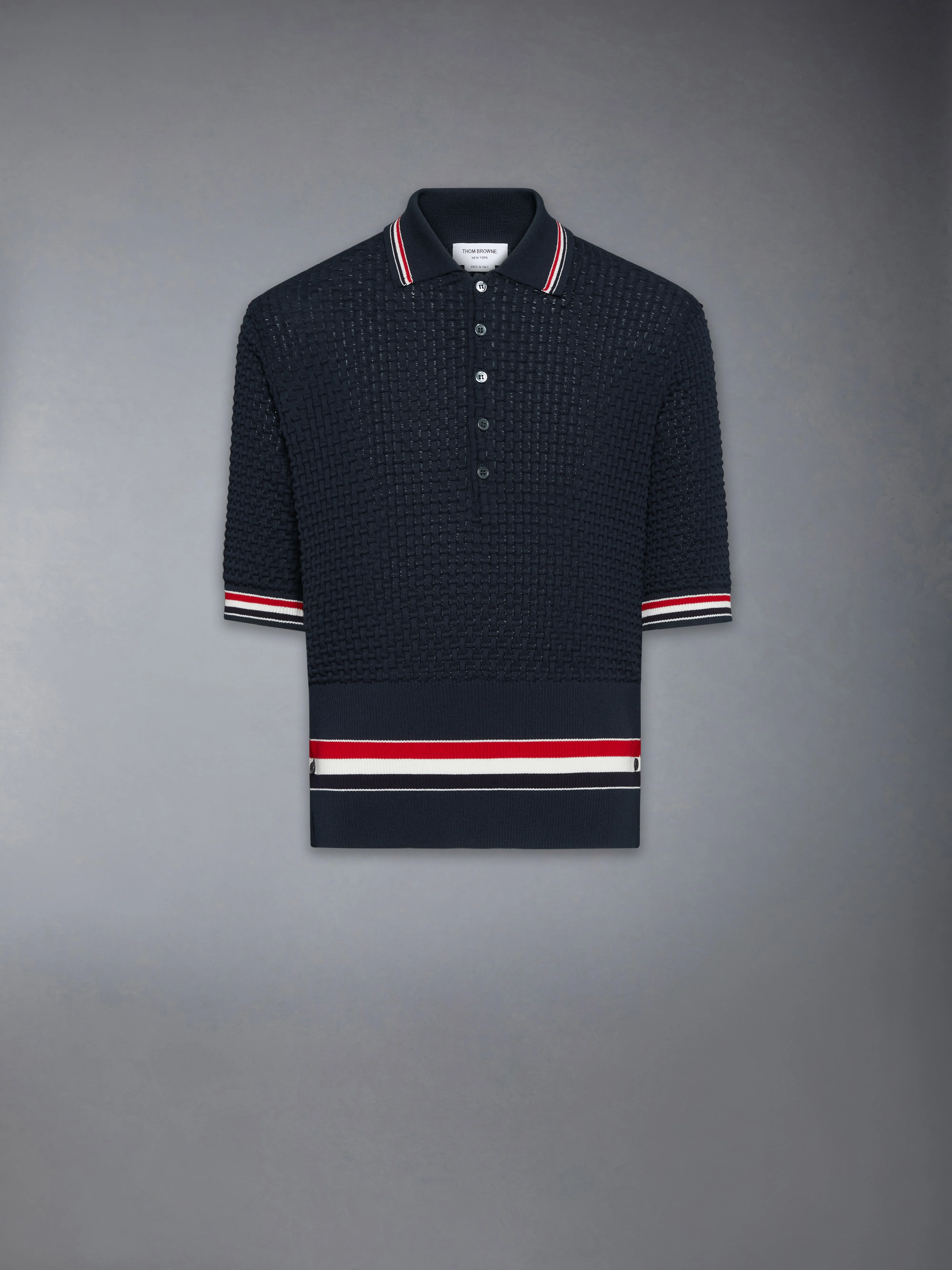 FLOAT RIPPLE STITCH RWB STRIPE POLO - Image 6