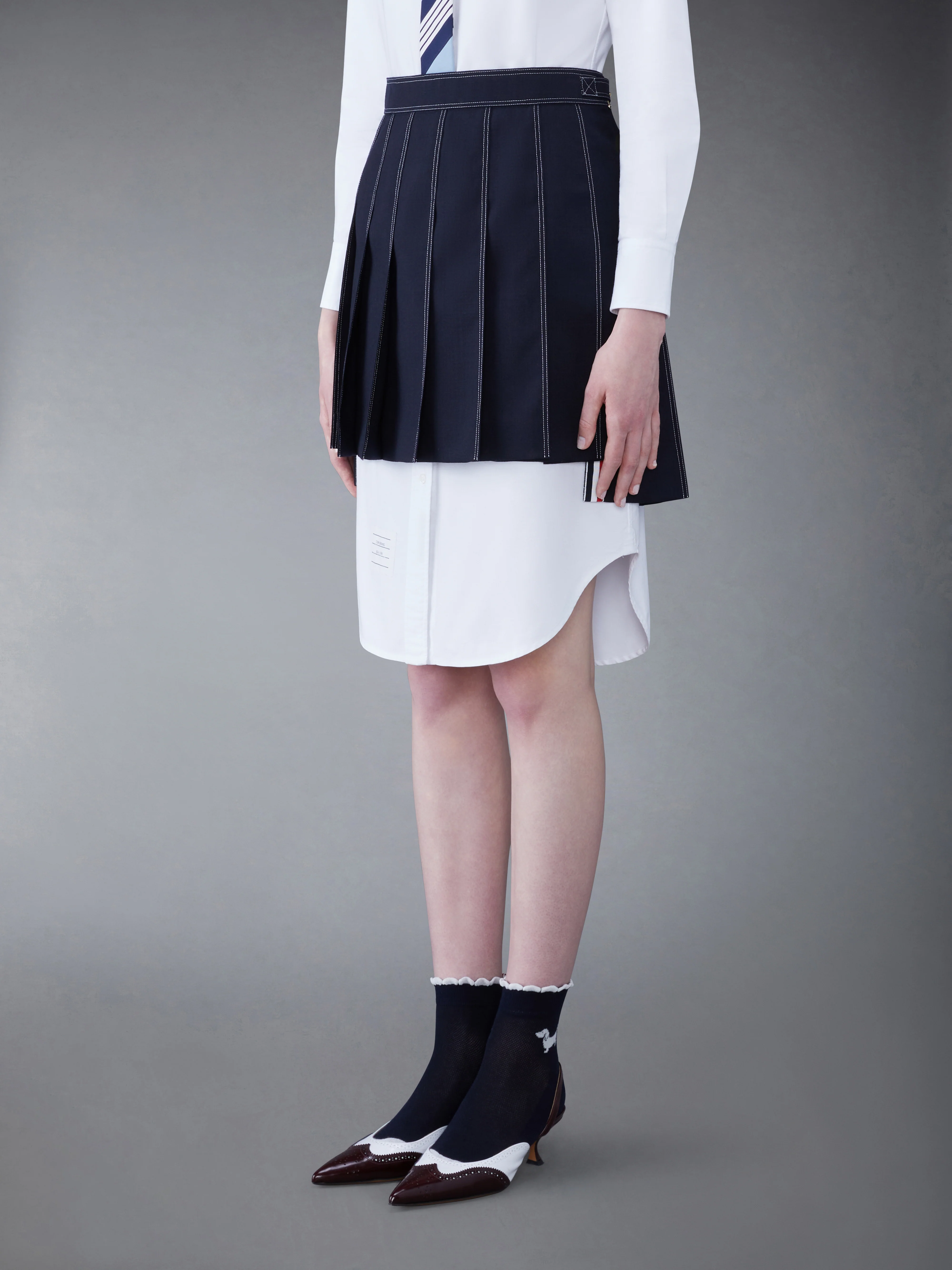 FRESCO MINI PLEATED SKIRT - Image 2