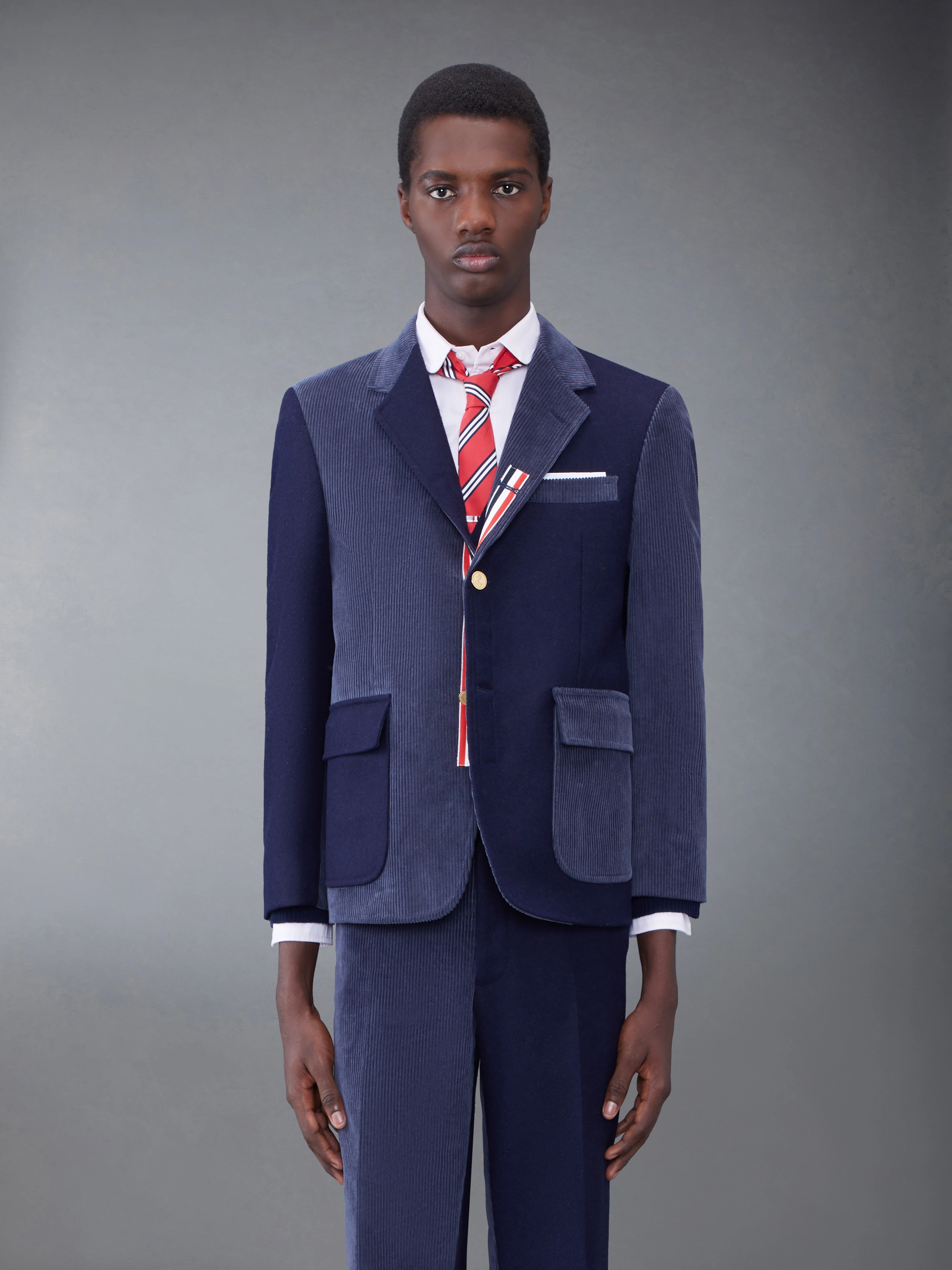 Fun-Mix Shetland Stripe Straight Fit Sport Coat
