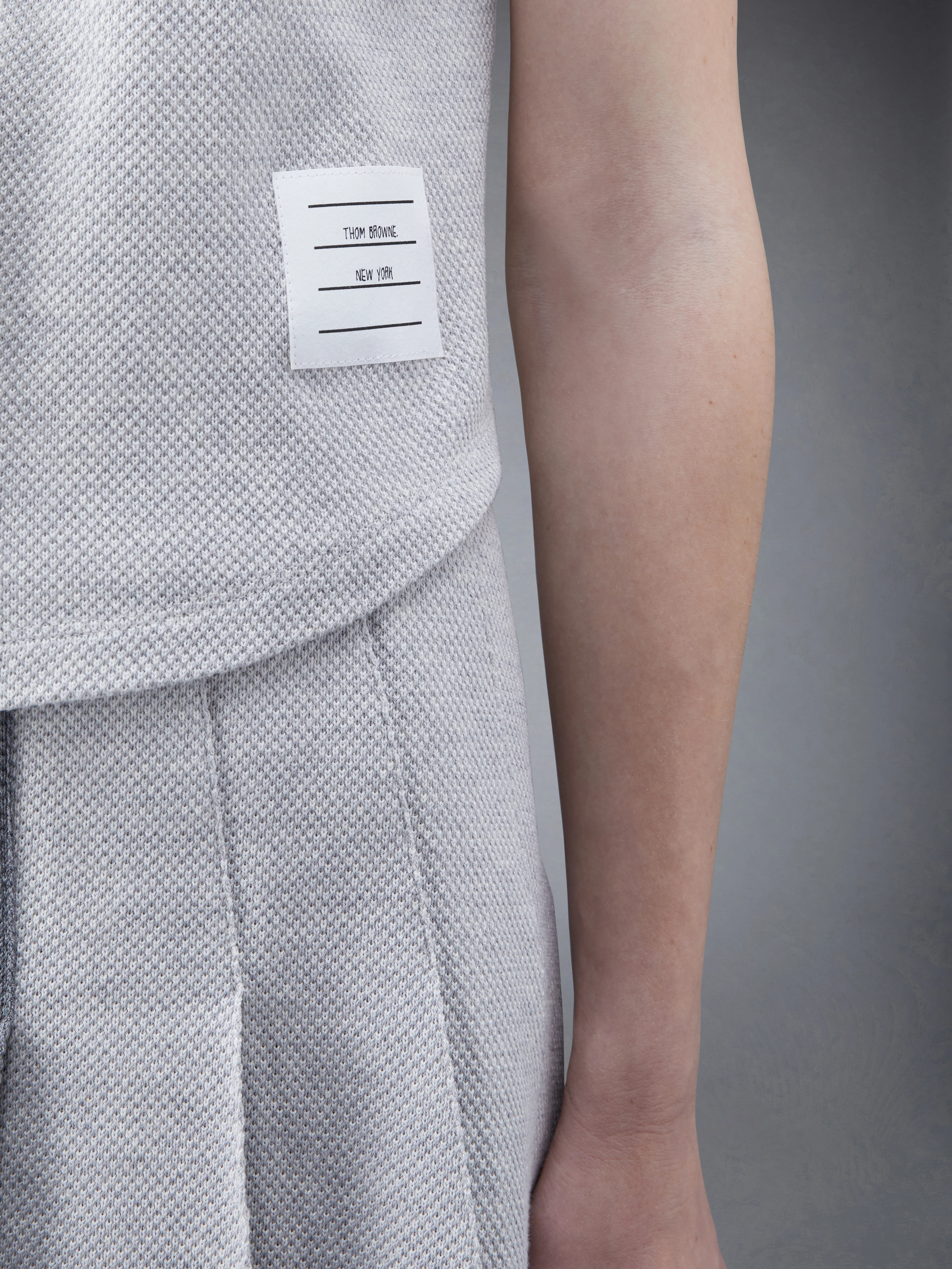 Fun-Mix Textured Cotton Tuck Sleeveless Polo - Image 6