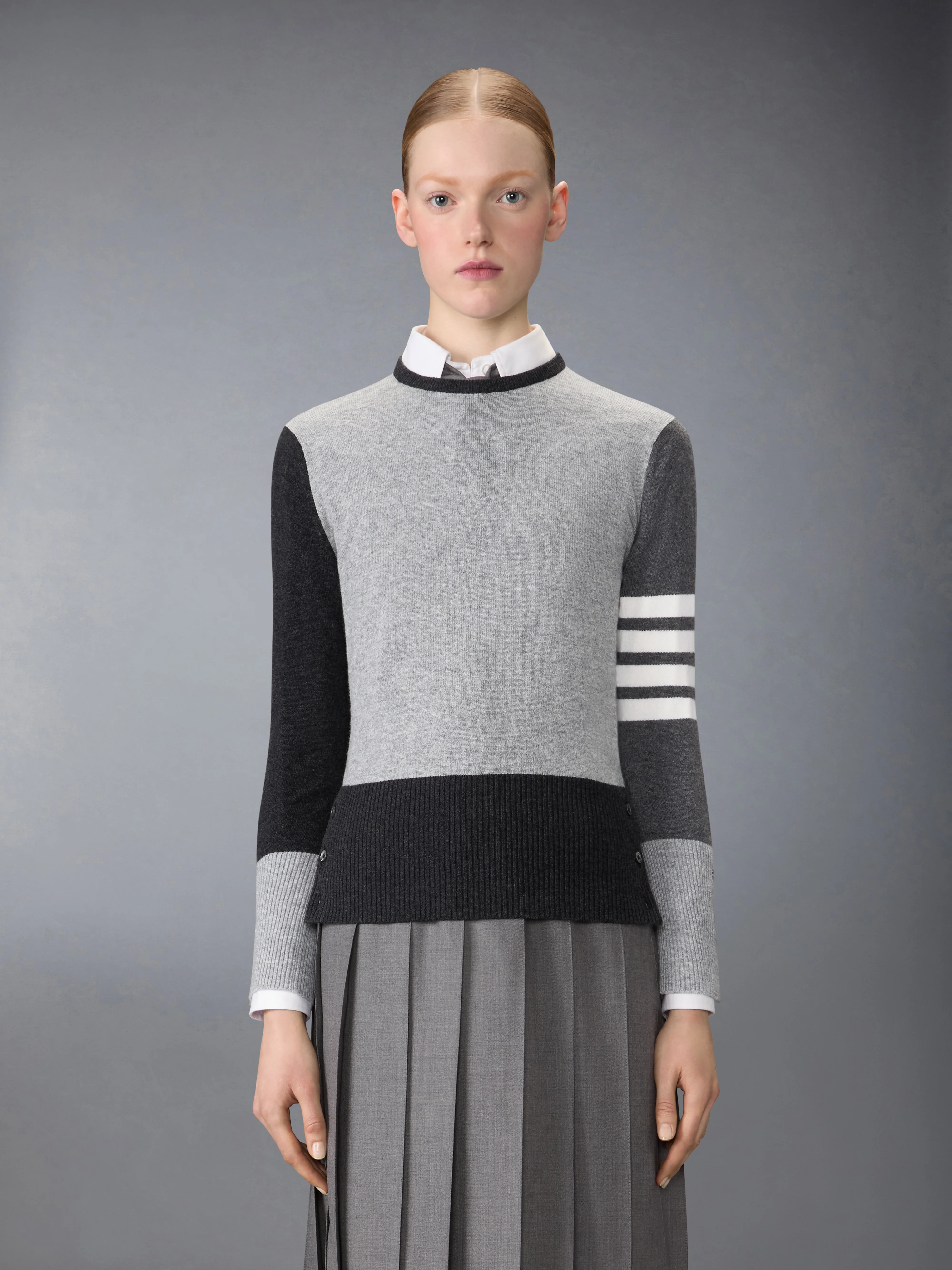 FUNMIX CASHMERE 4-BAR PULLOVER