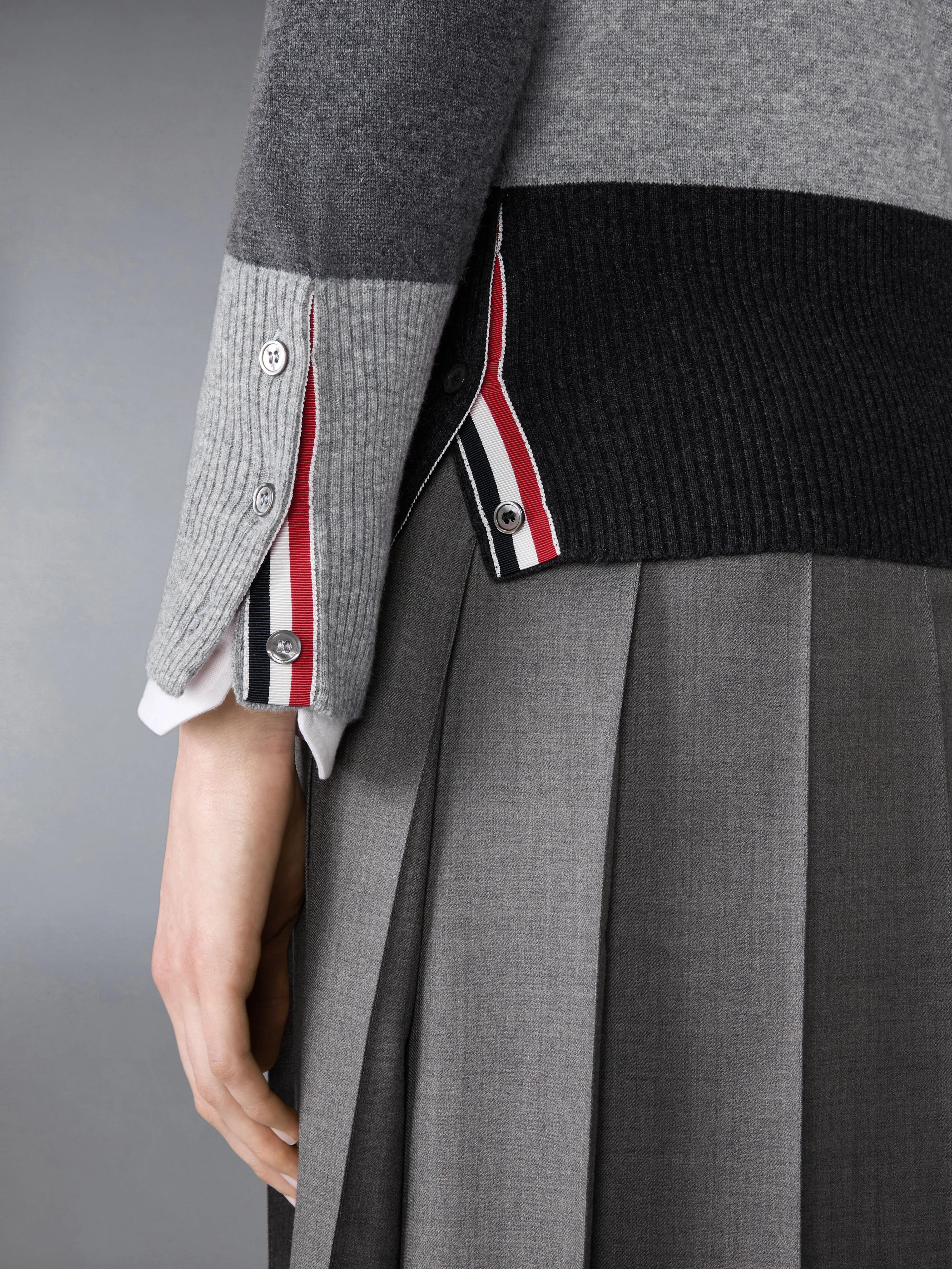 FUNMIX CASHMERE 4-BAR PULLOVER - Image 4