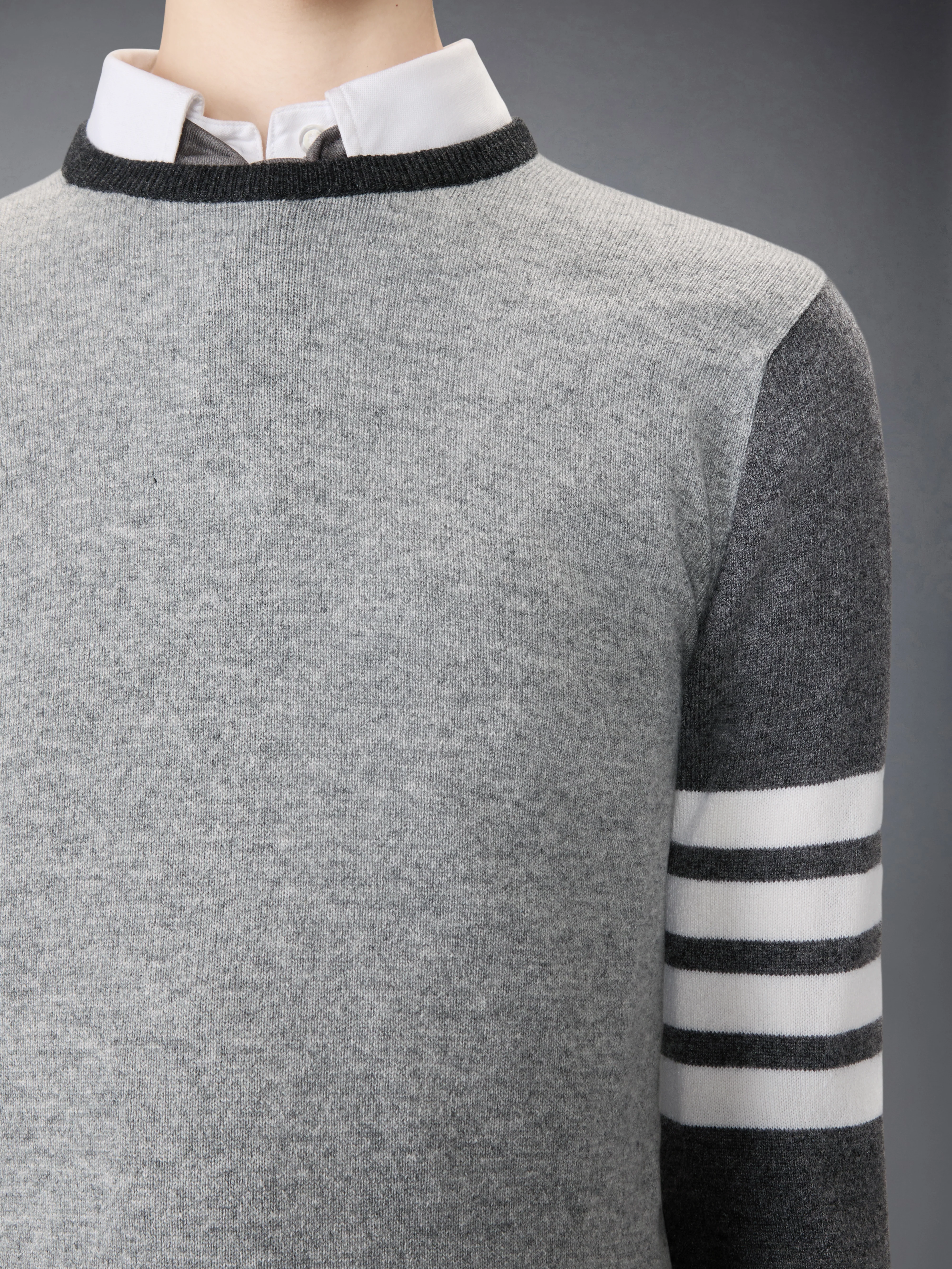 FUNMIX CASHMERE 4-BAR PULLOVER - Image 5